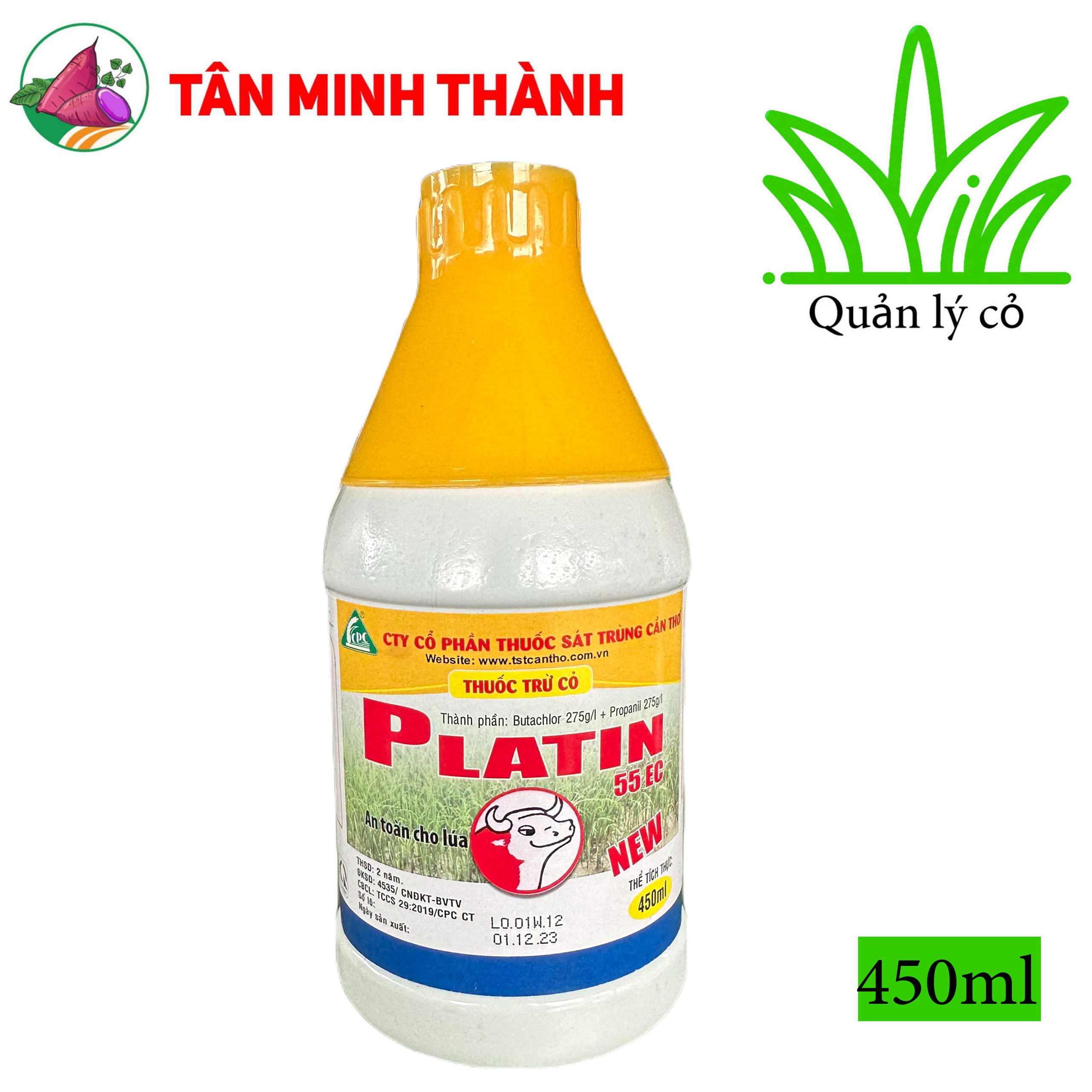 Platin 55EC - Thuốc trừ cỏ trên lúa, diệt cỏ lồng vực, cỏ đuôi phụng, cỏ chác lác