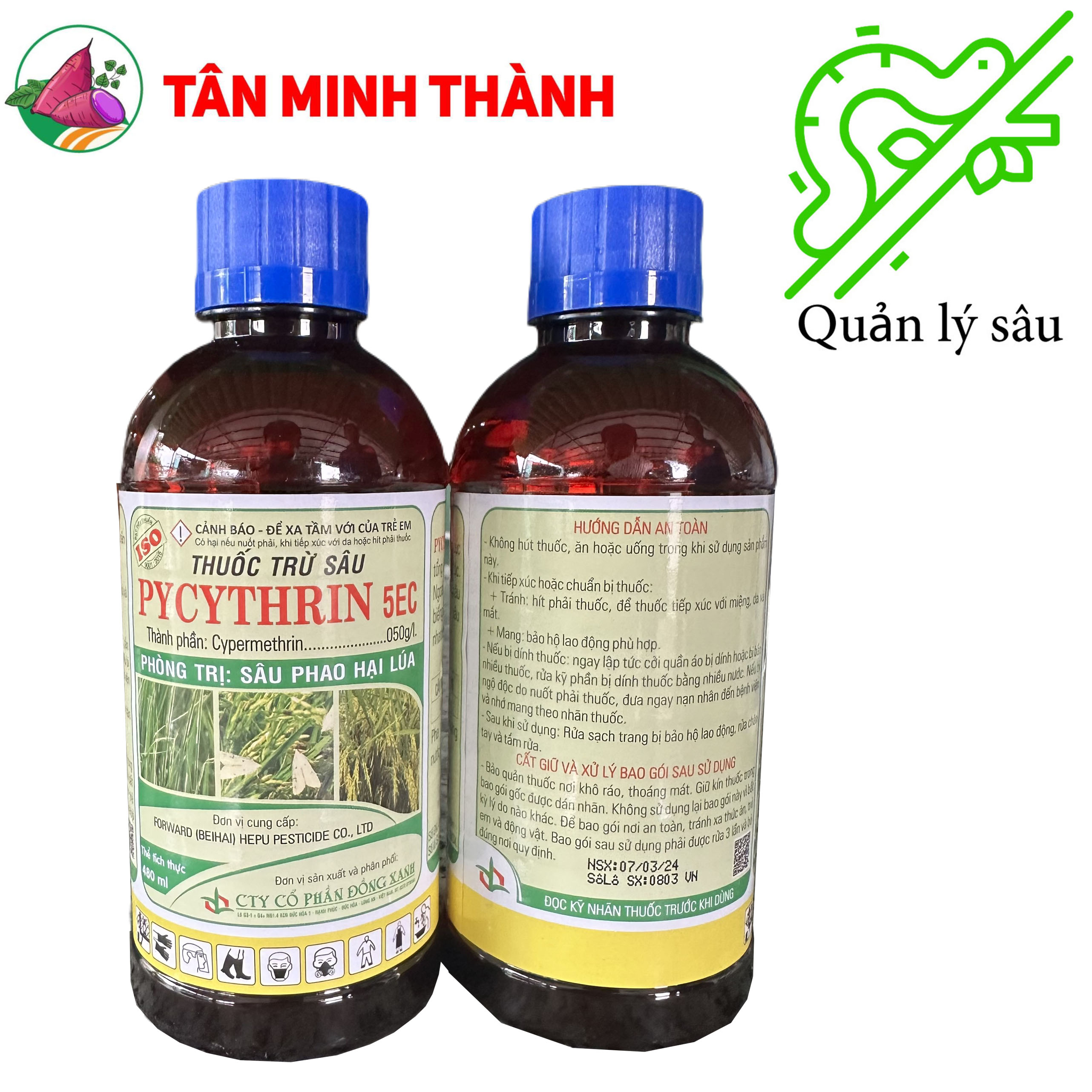Pycythrin 5EC - Thuốc đặc trị sâu phao, bọ xít, sâu cuốn lá
