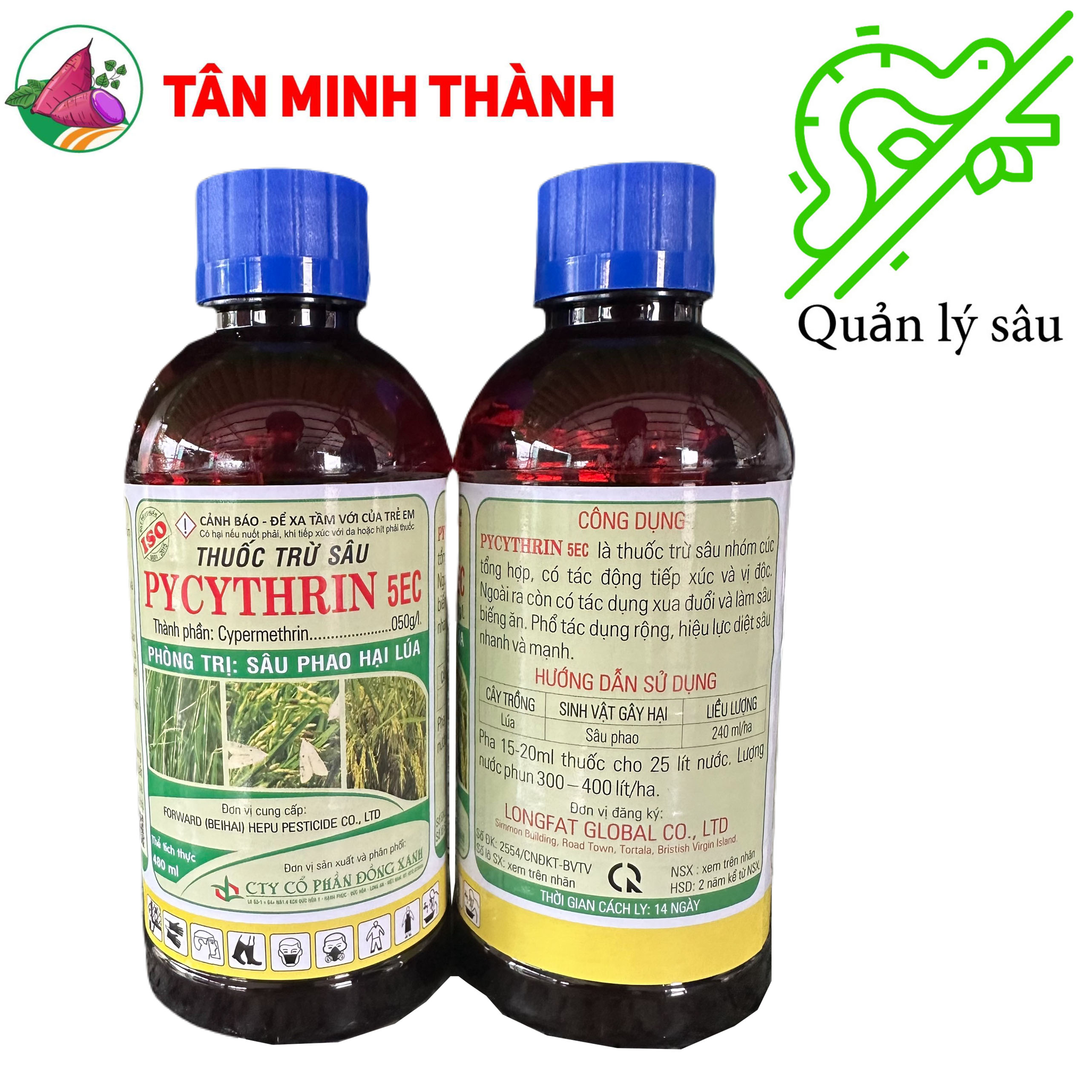 Pycythrin 5EC - Thuốc đặc trị sâu phao, bọ xít, sâu cuốn lá