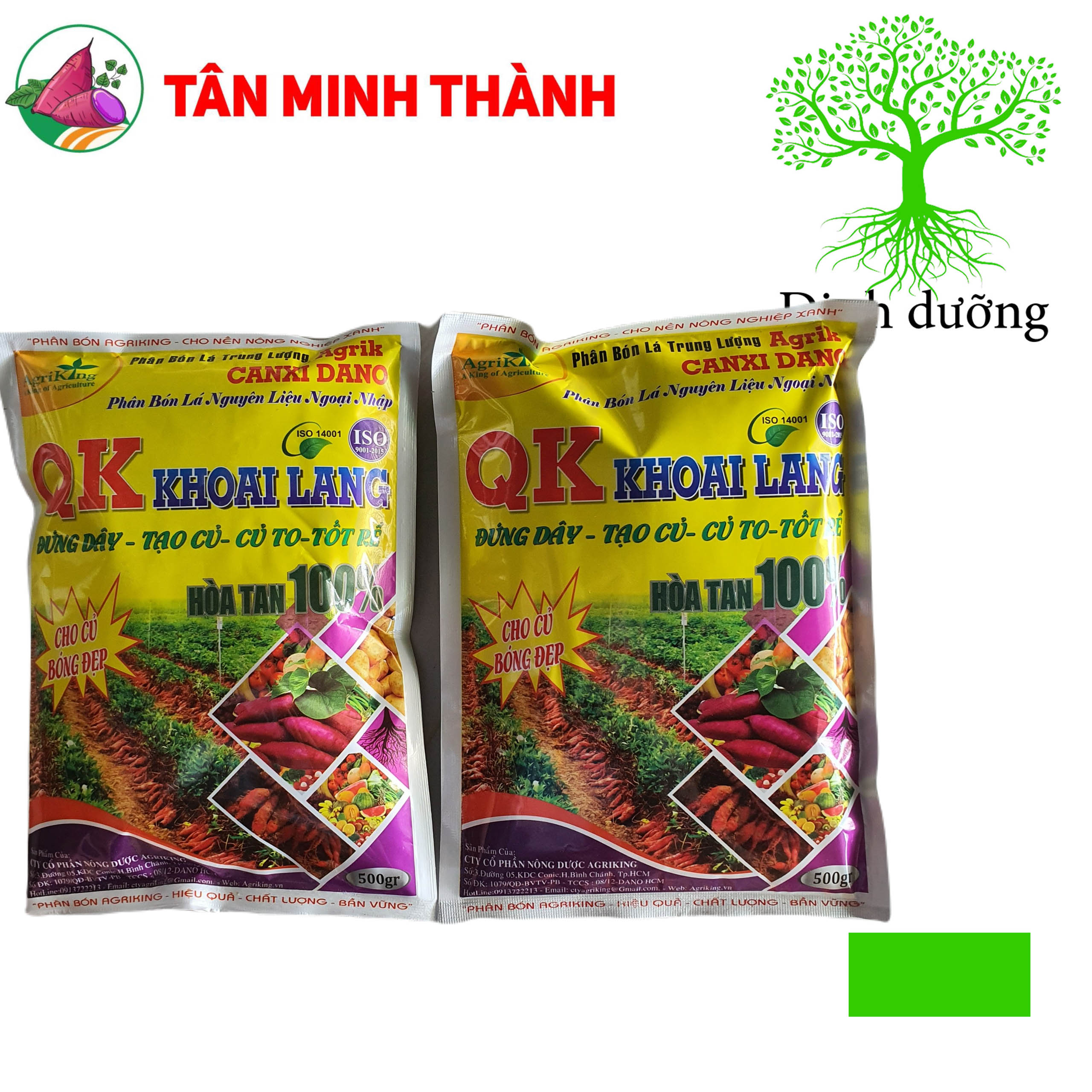 QK Khoai Lang - Thuốc đứng dây, tạo củ, lớn phì củ, bóng da, đẹp màu, nặng ký, chặn đọt, chống sượng củ, thối củ