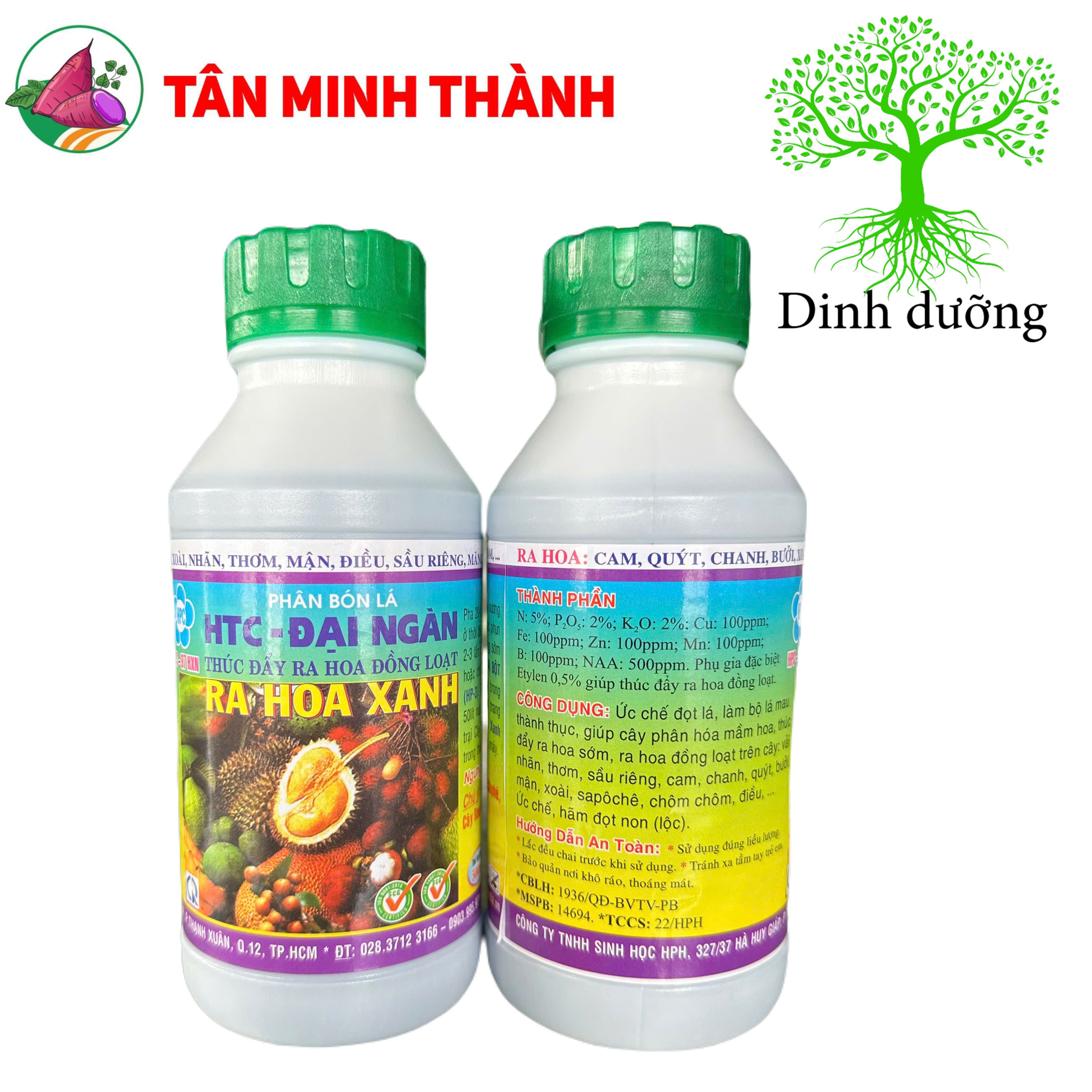 Ra Hoa Xanh Đại Ngàn - Thuốc ra hoa đồng loạt, chặn đọt, già lá nhanh, phân hóa mầm hoa