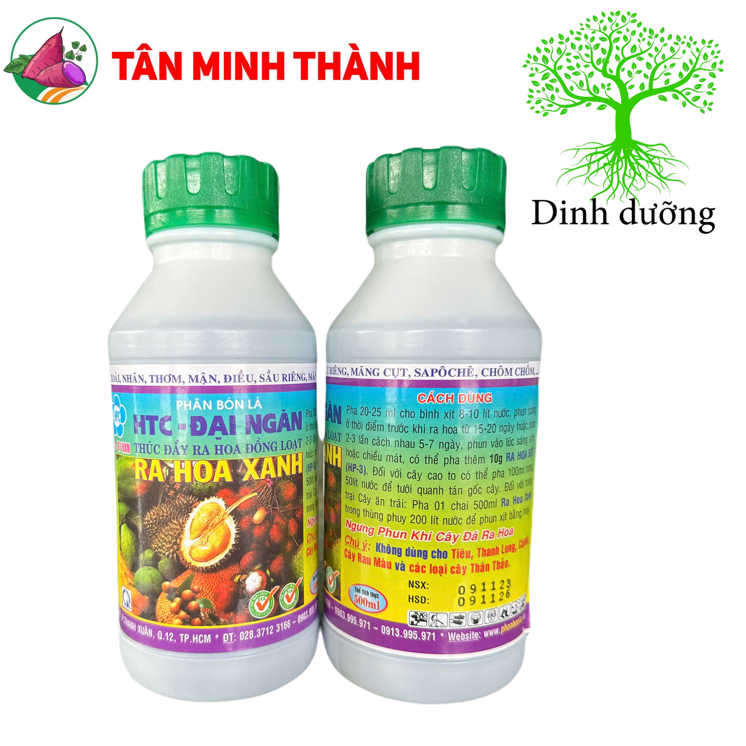 Ra Hoa Xanh Đại Ngàn - Thuốc ra hoa đồng loạt, chặn đọt, già lá nhanh, phân hóa mầm hoa
