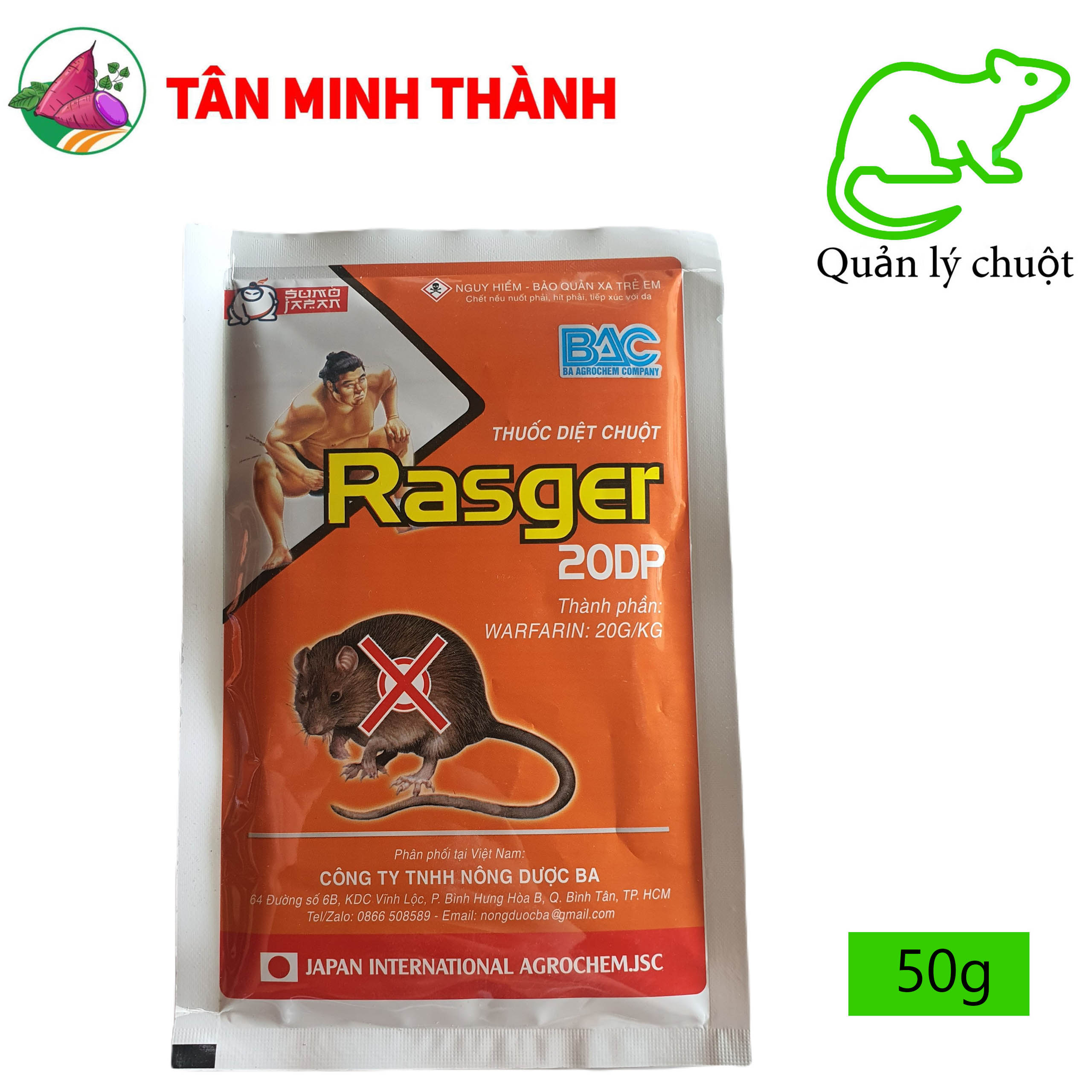 Rasger 20DP - Thuốc diệt chuột cực mạnh, cực độc, hiệu quả cao
