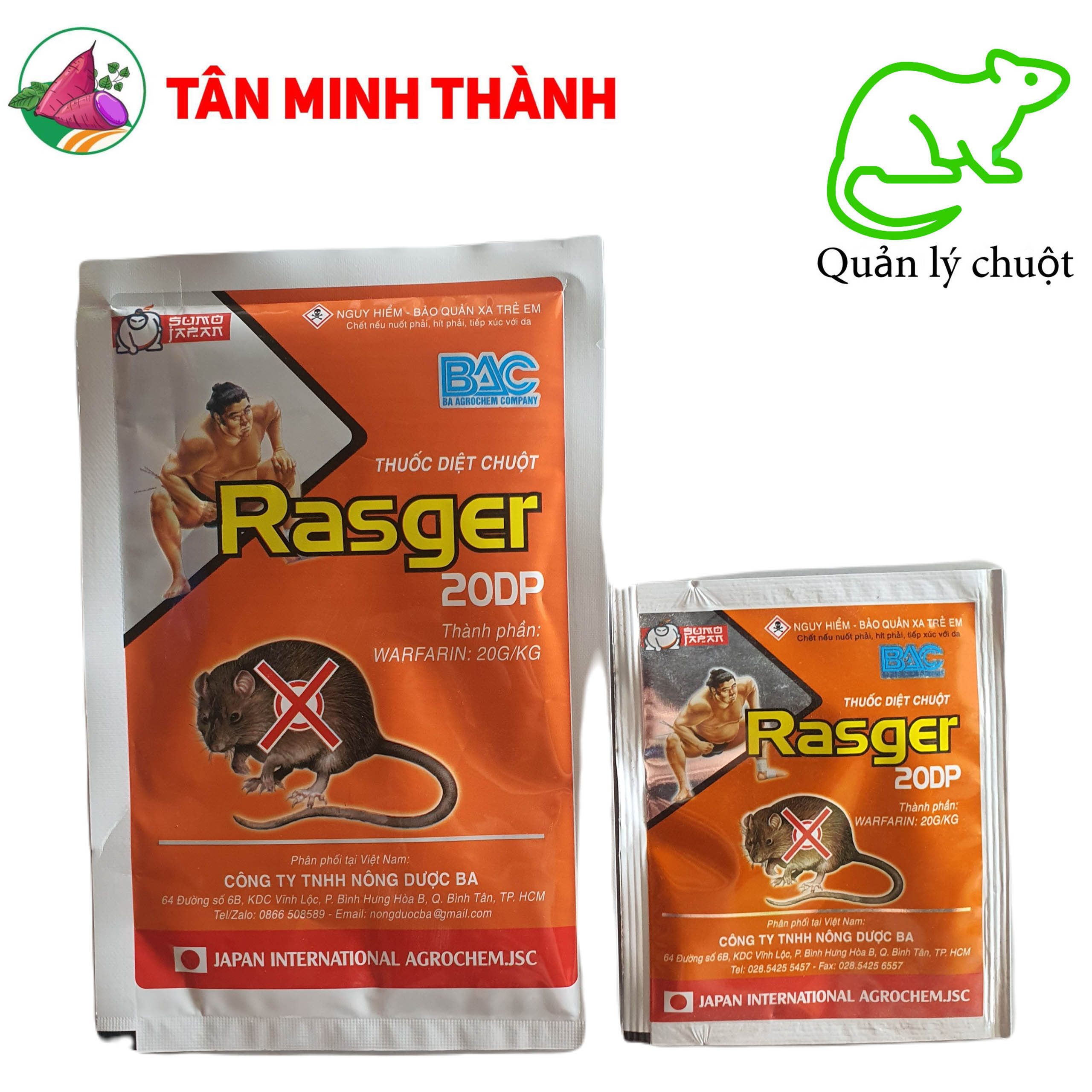 Rasger 20DP - Thuốc diệt chuột cực mạnh, cực độc, hiệu quả cao