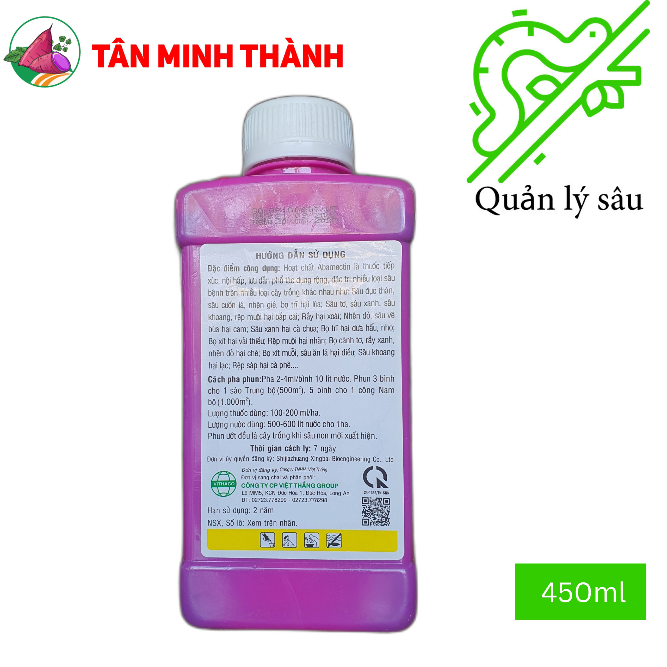 Reasgant 5EC - Thuốc trừ sâu đục bẹ, bọ trĩ, sâu tơ, sâu vẽ bùa, nhện đỏ, bọ xít, rệp muội, rệp sáp sâu đục thân, sâu cuốn lá, nhện gié