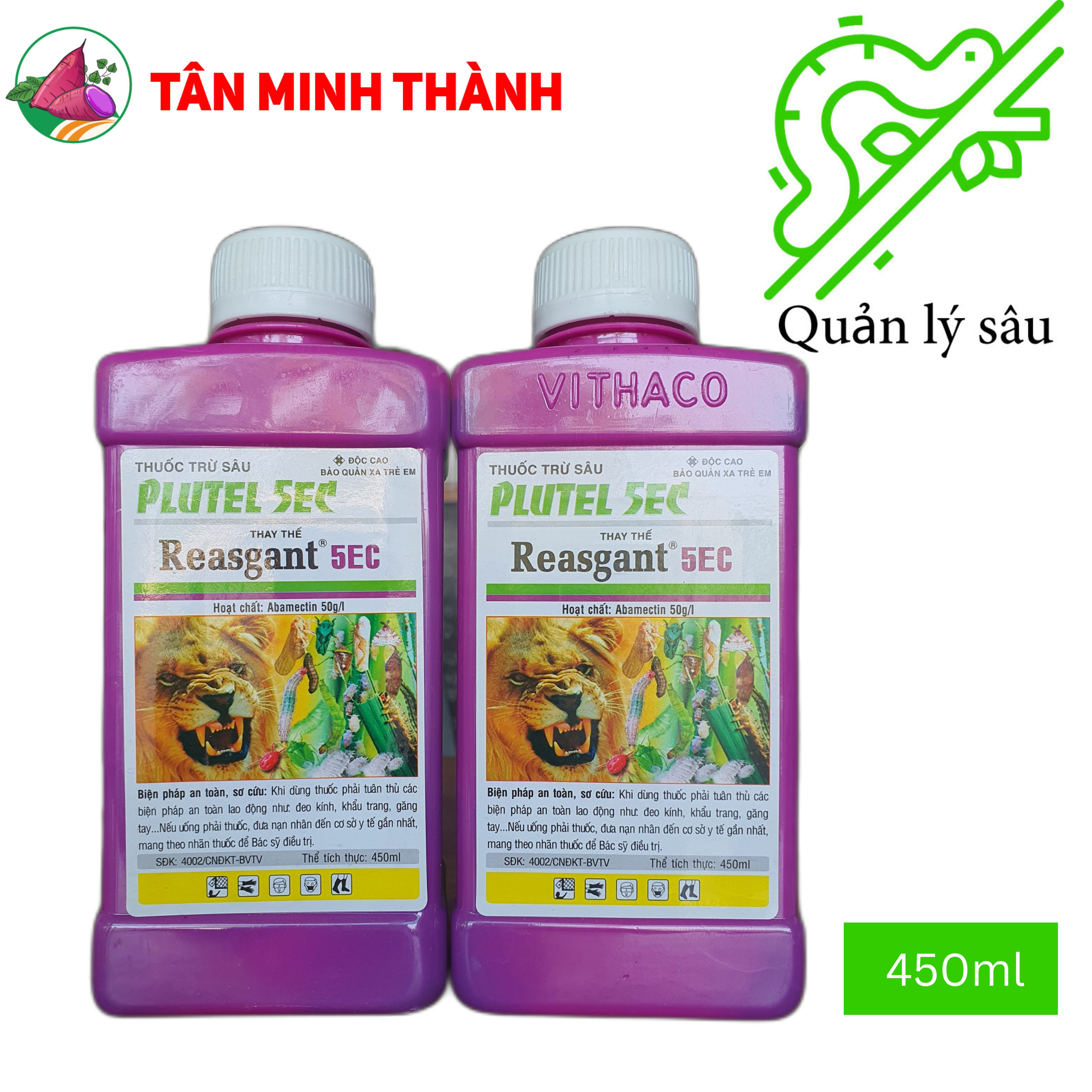Reasgant 5EC - Thuốc trừ sâu đục bẹ, bọ trĩ, sâu tơ, sâu vẽ bùa, nhện đỏ, bọ xít, rệp muội, rệp sáp sâu đục thân, sâu cuốn lá, nhện gié