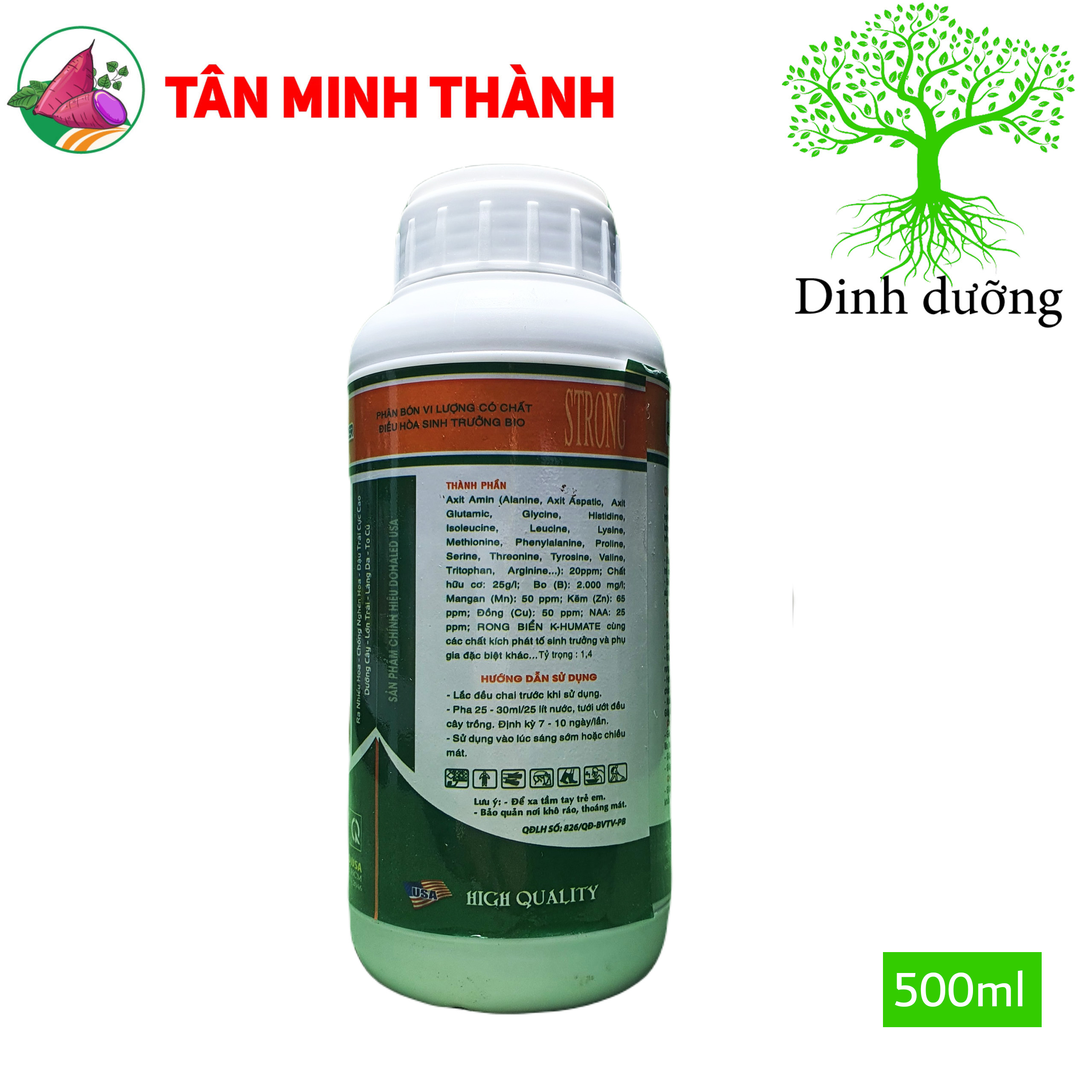 Rong biển K-Humate - Thuốc bung chồi, kéo đọt, ra rễ, đẻ nhánh, ra hoa, đậu trái, to trái, to củ, nặng ký, cứng cây
