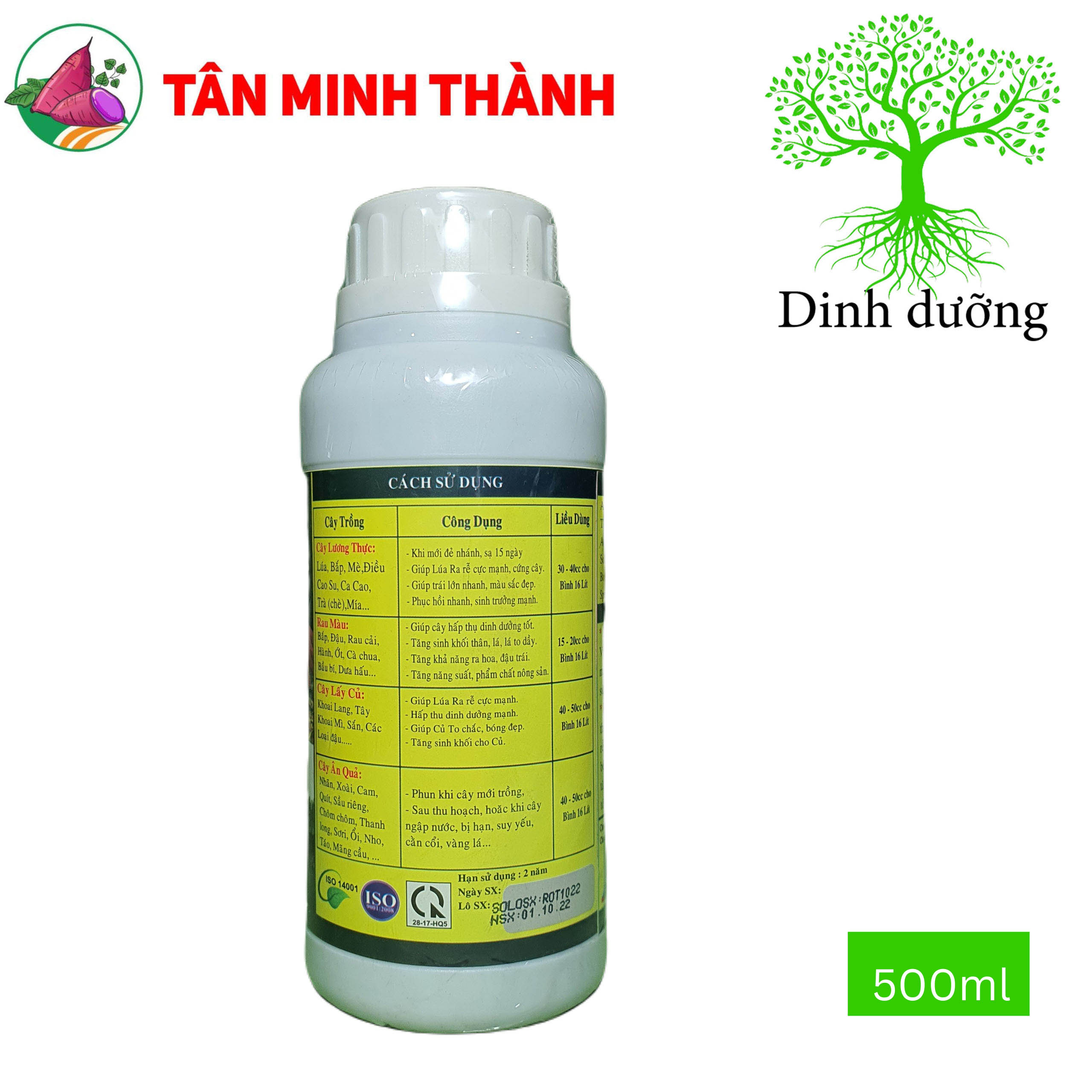 Root 3G - Kích thích ra rễ, liền sẹo mắt ghép, đẻ nhánh, cứng cây, ra hoa, đậu trái, la to dày, to củ, bóng da, nặng ký