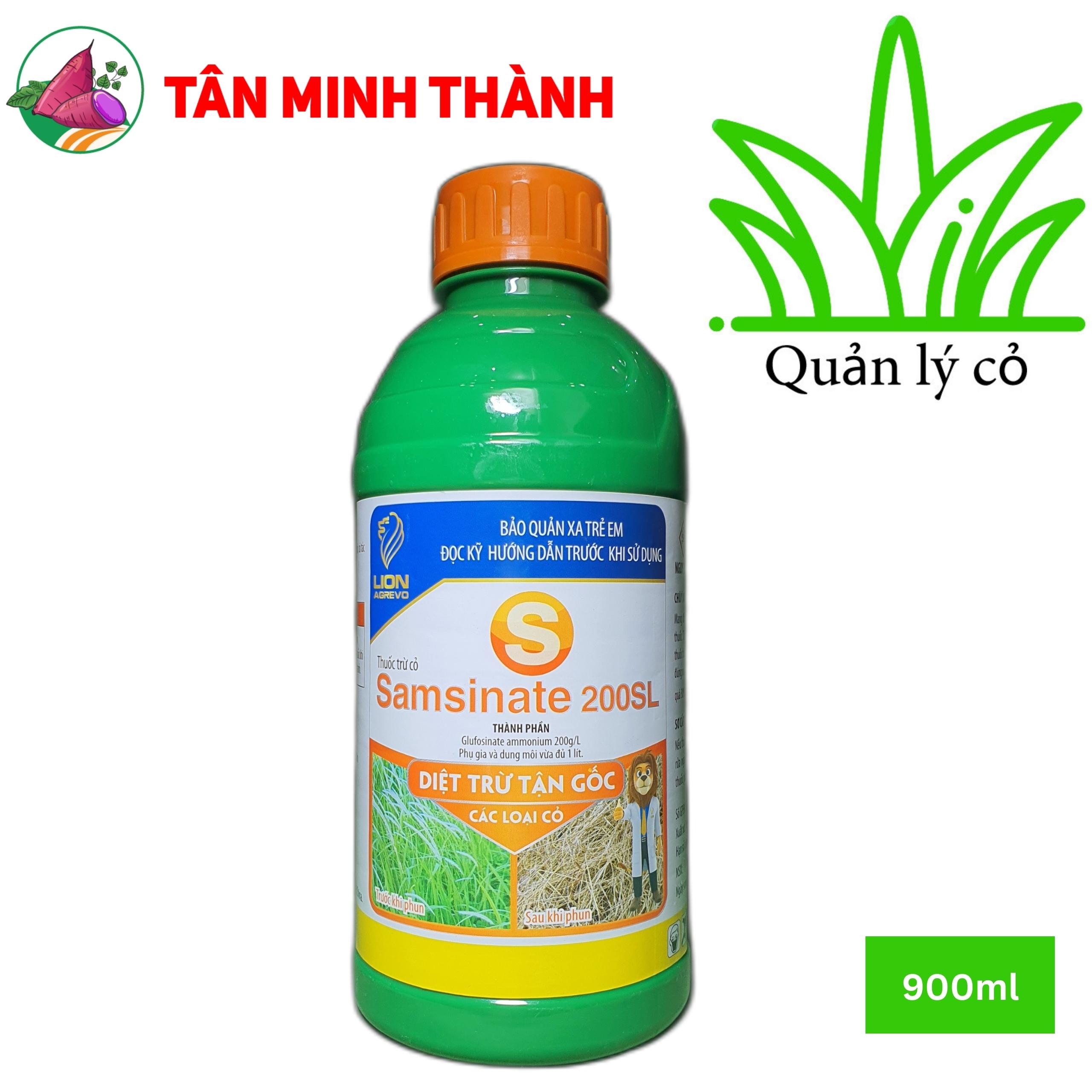 Samsinate 200SL - Thuốc trừ cỏ không chọn lọc, cỏ mới, cỏ khai hoang, cỏ sinh học, cỏ ống, cỏ chỉ, mần trầu, cỏ lông gà