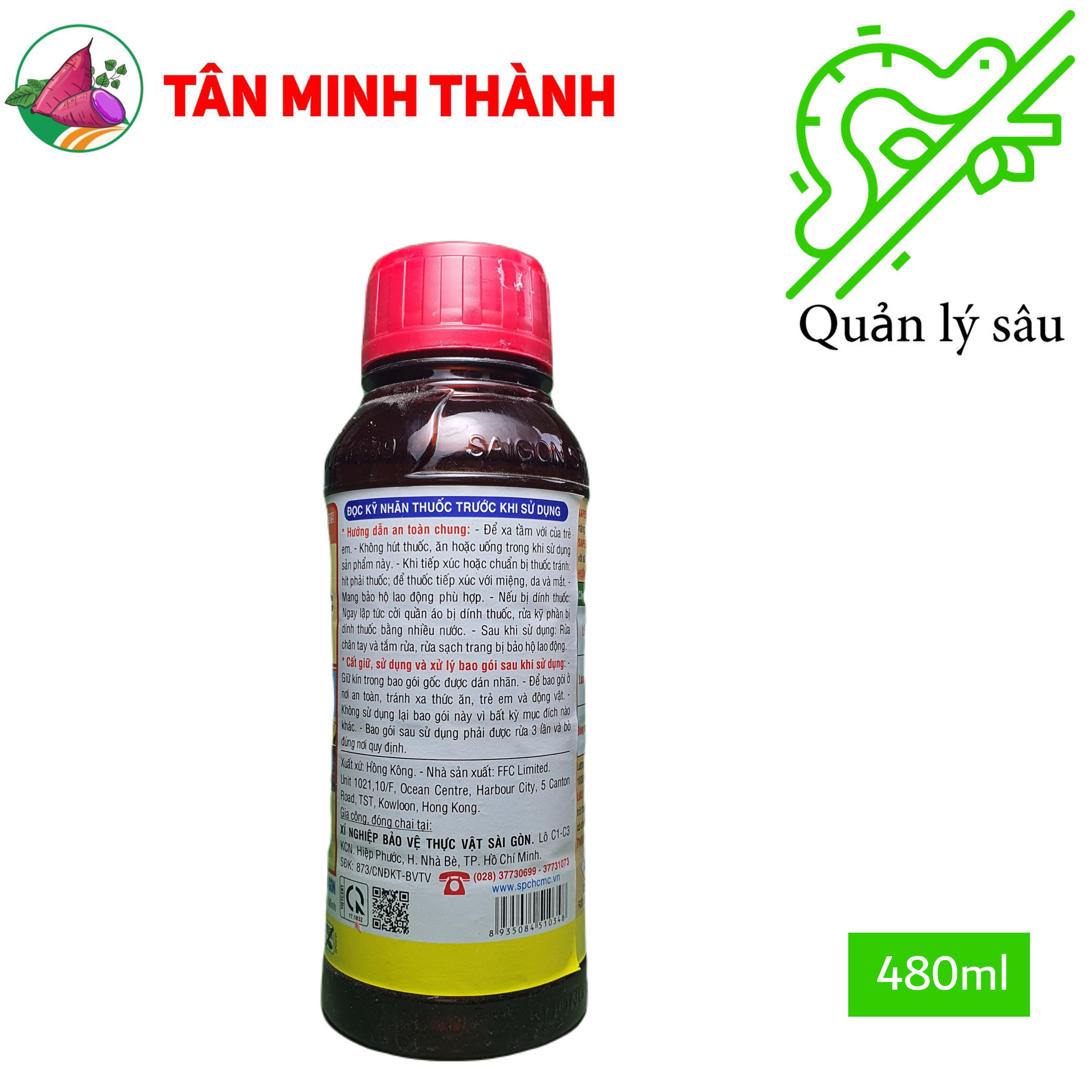 Sapen Alpha 5EC - Thuốc trừ sâu cuốn lá, bọ trĩ, sùng khoai lang, bọ xít hôi, sâu hồng, bù lạch