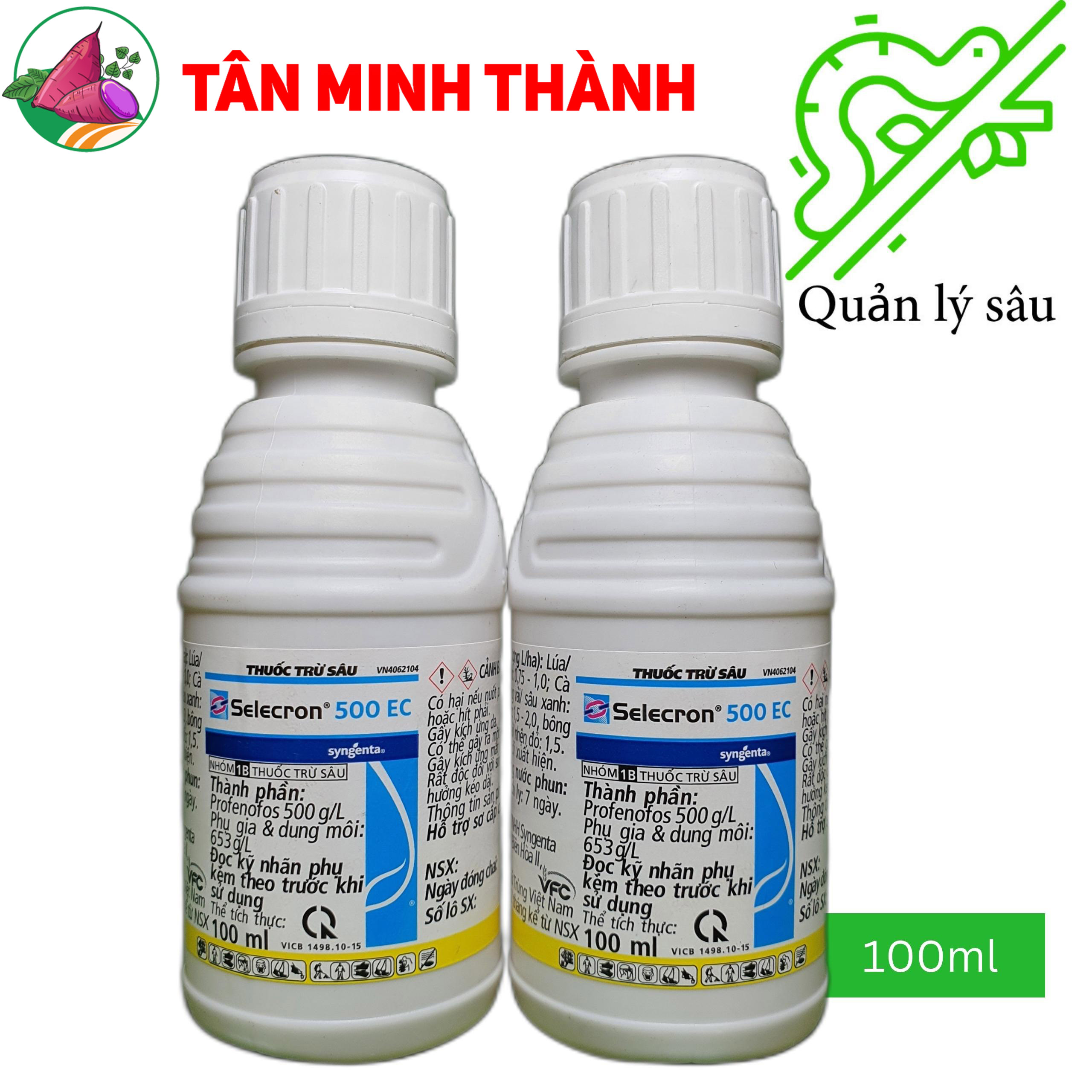 Selecron 500EC - Thuốc trừ sâu cuốn lá, bọ trĩ, rầy xanh, rệp sáp, sâu xanh, rầy mềm, bù lạch, nhện đỏ