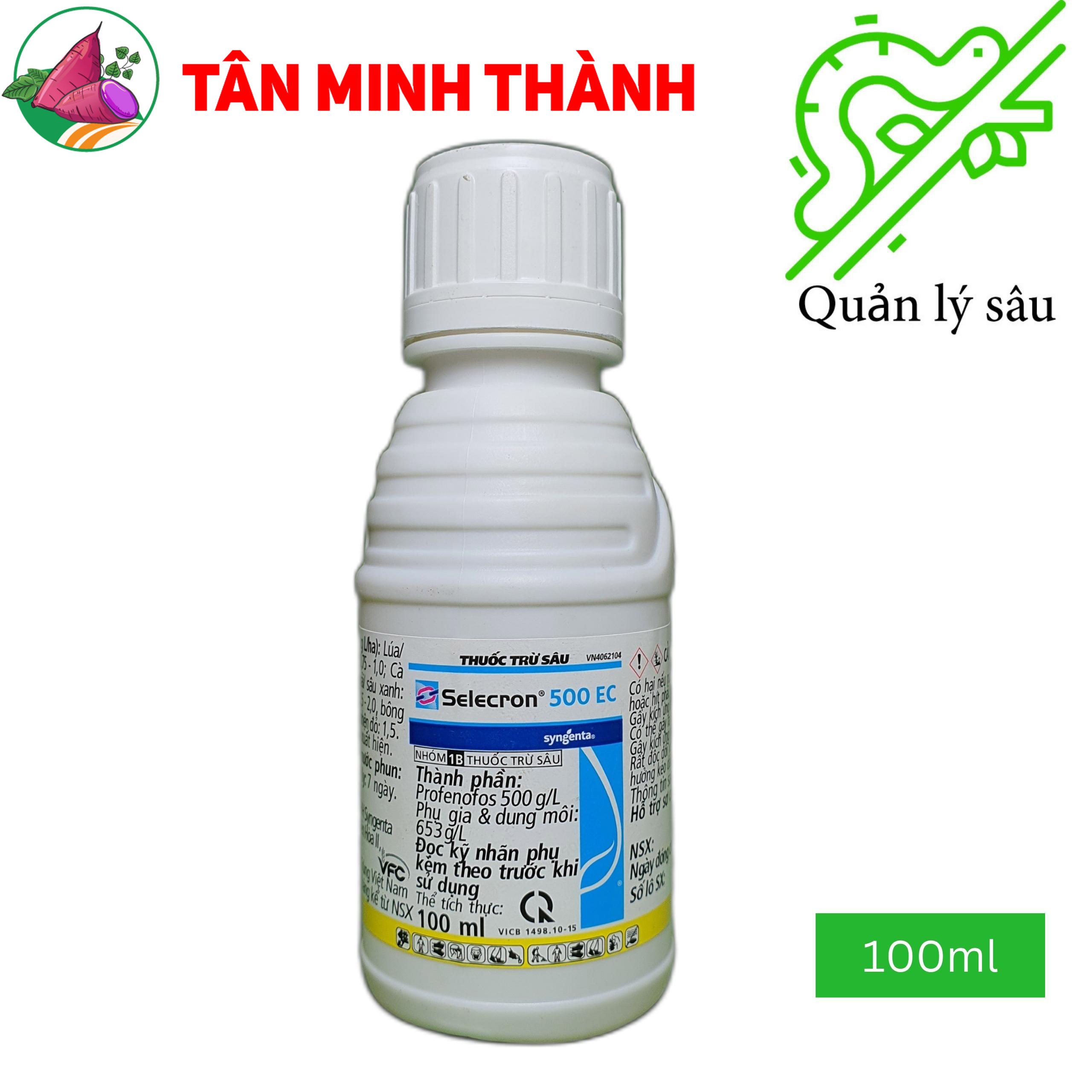 Selecron 500EC - Thuốc trừ sâu cuốn lá, bọ trĩ, rầy xanh, rệp sáp, sâu xanh, rầy mềm, bù lạch, nhện đỏ