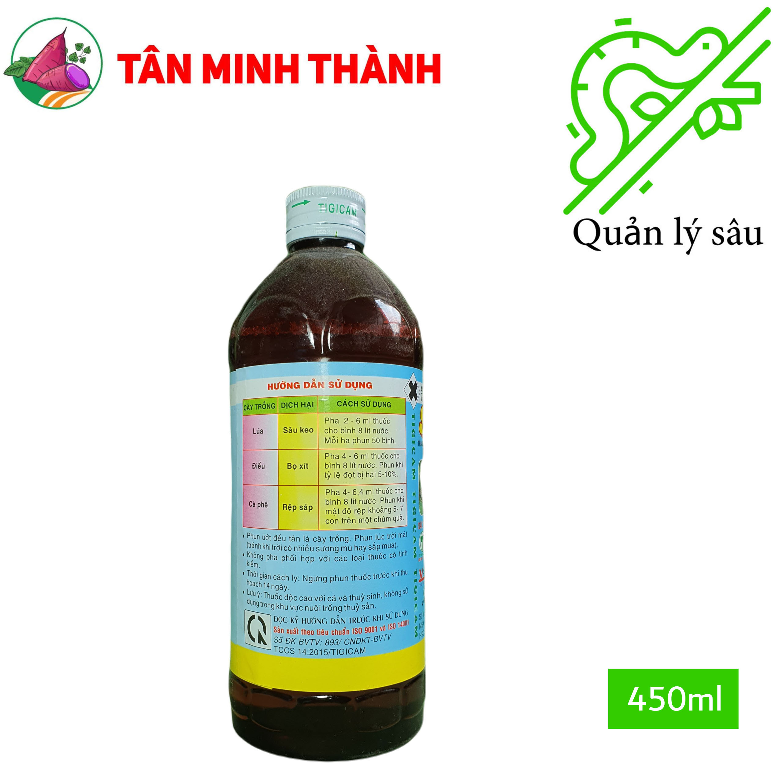 Sherbush 25EC - Thuốc đặc trị sâu keo mùa thu, rệp sáp, sùng khoai lang, bọ xít, sâu đục củ