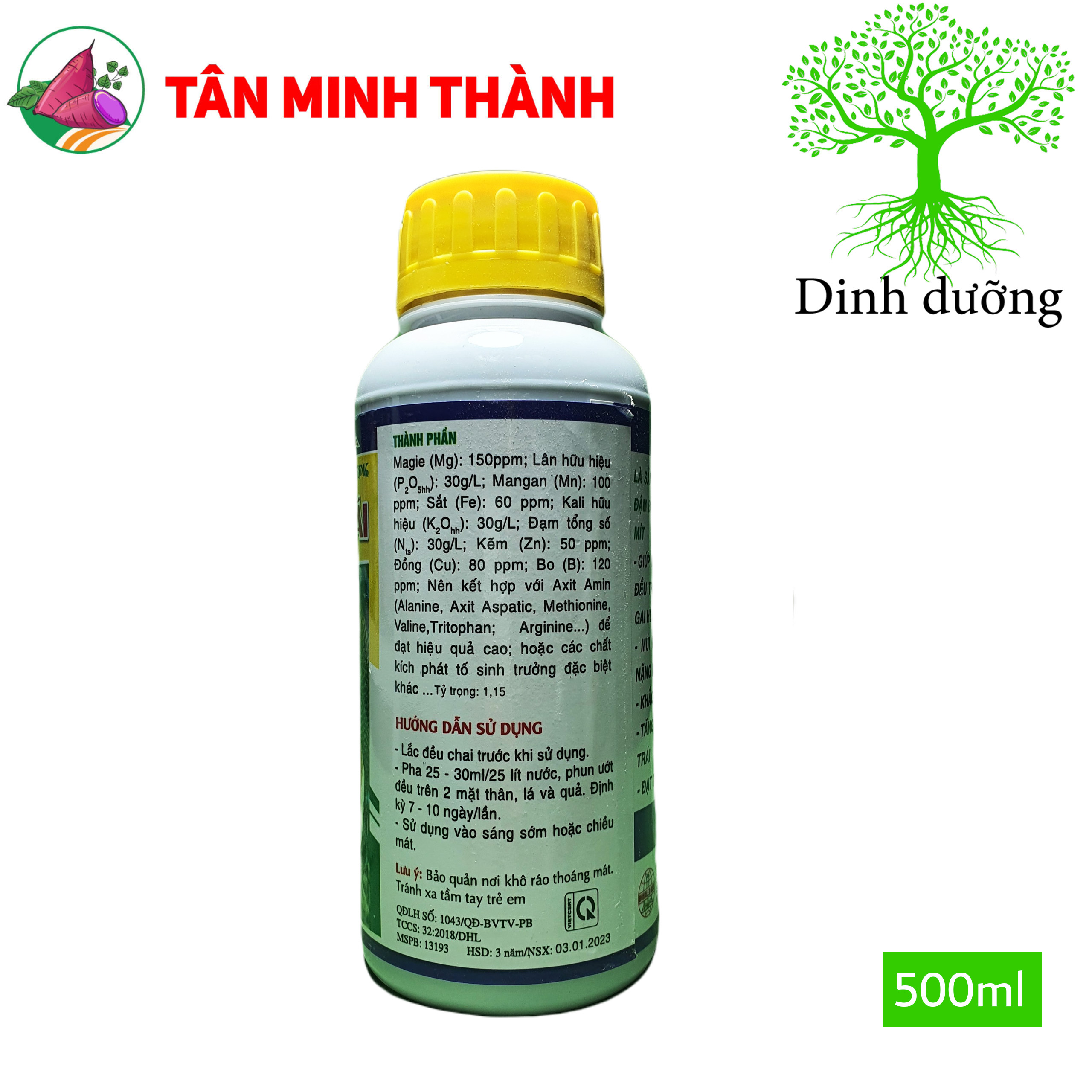 Siêu Lớn Trái Mít -Thuốc lớn trái nhanh, xanh trái, hạn chế sơ đen, to đều, chắc múi, nặng ký, nở gai, giảm méo trái