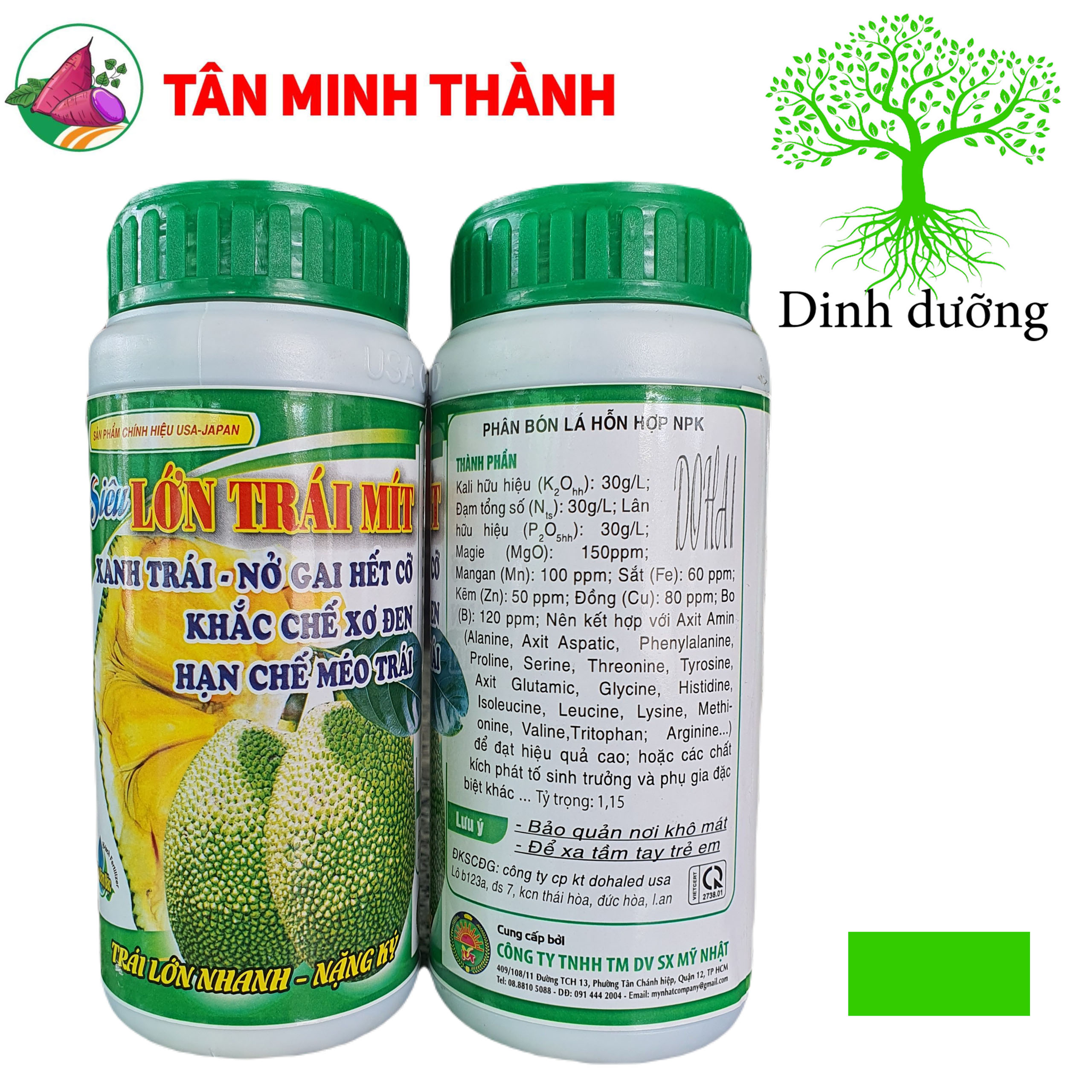 Siêu Lớn Trái Mít - Thuốc to trái, xanh trái, nở gai, ngừa sơ đen