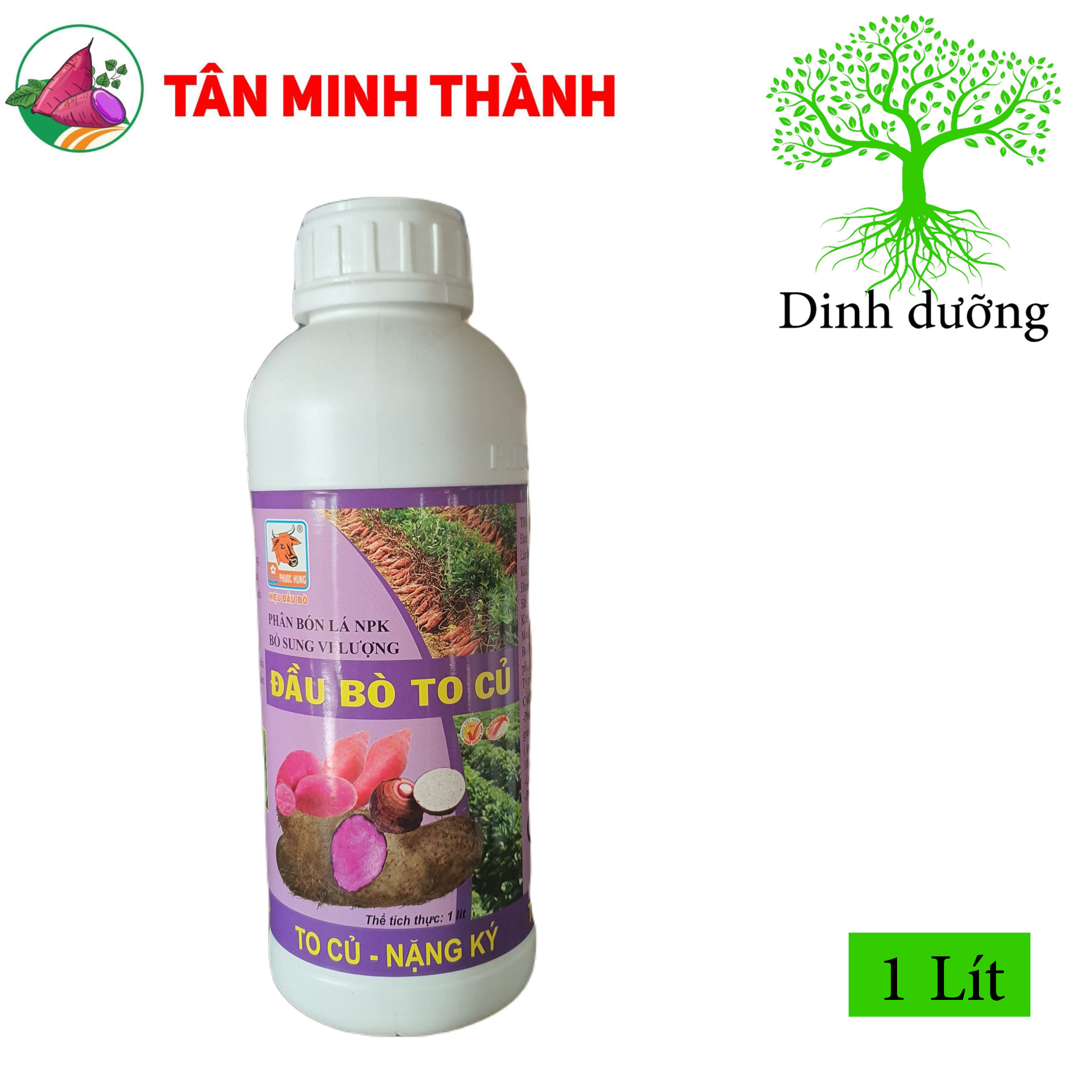 Siêu To Củ Phước Hưng - Giúp lớn củ, bóng da, đẹp màu, nặng ký, tạo nhiều tinh bột, phân bón lá cao cấp