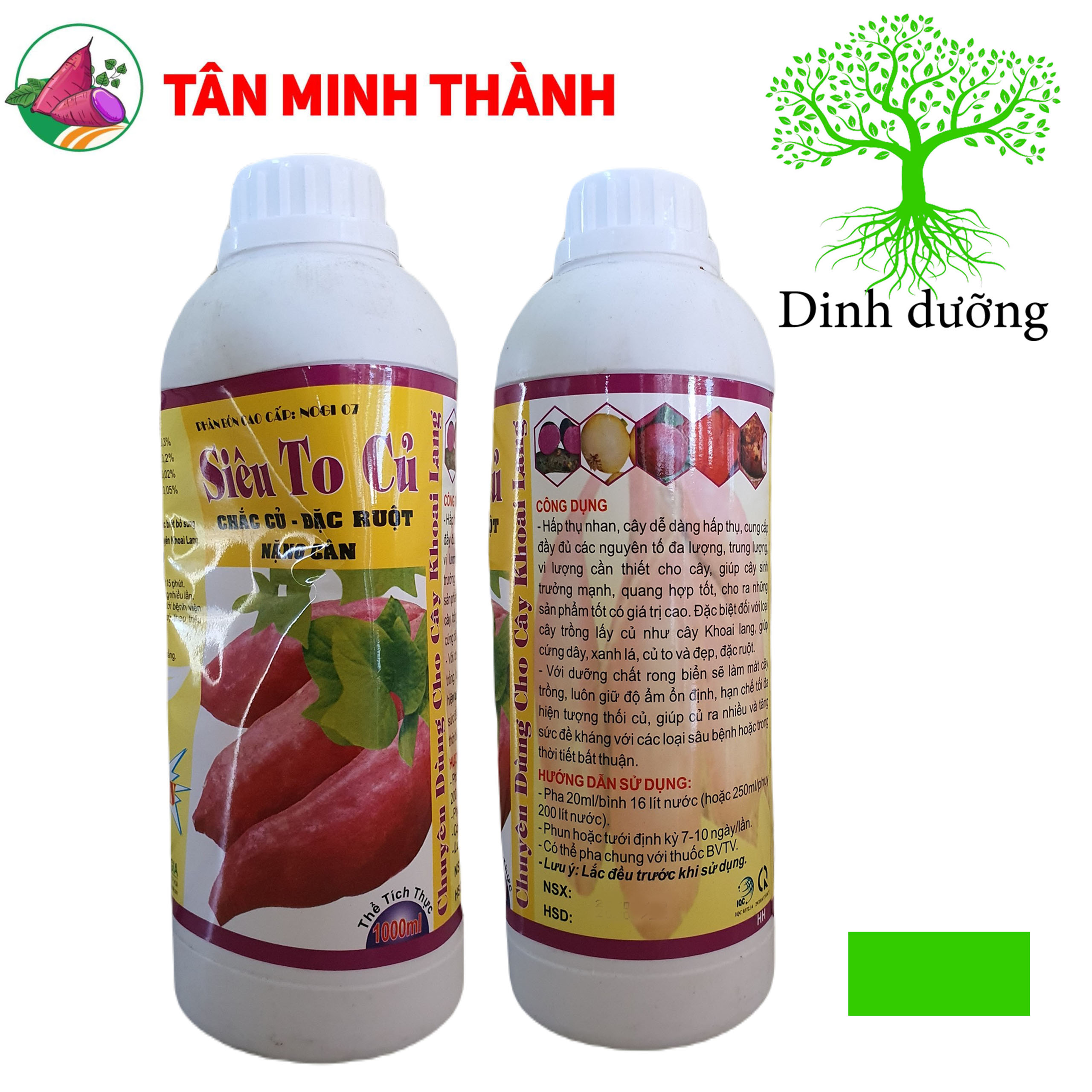 Siêu To Củ Khoai Lang - Thuốc đứng dây lớn củ, chắc củ khoai lang, ngừa thối củ, tim củ, sượng củ