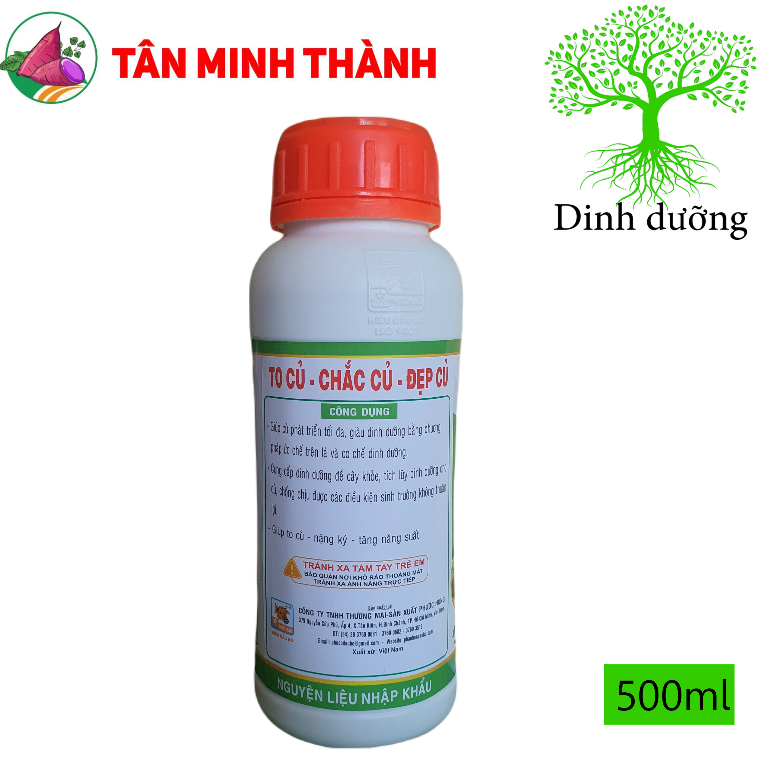 Siêu To Củ Phước Hưng - Giúp lớn củ, bóng da, đẹp màu, nặng ký, tạo nhiều tinh bột, phân bón lá cao cấp