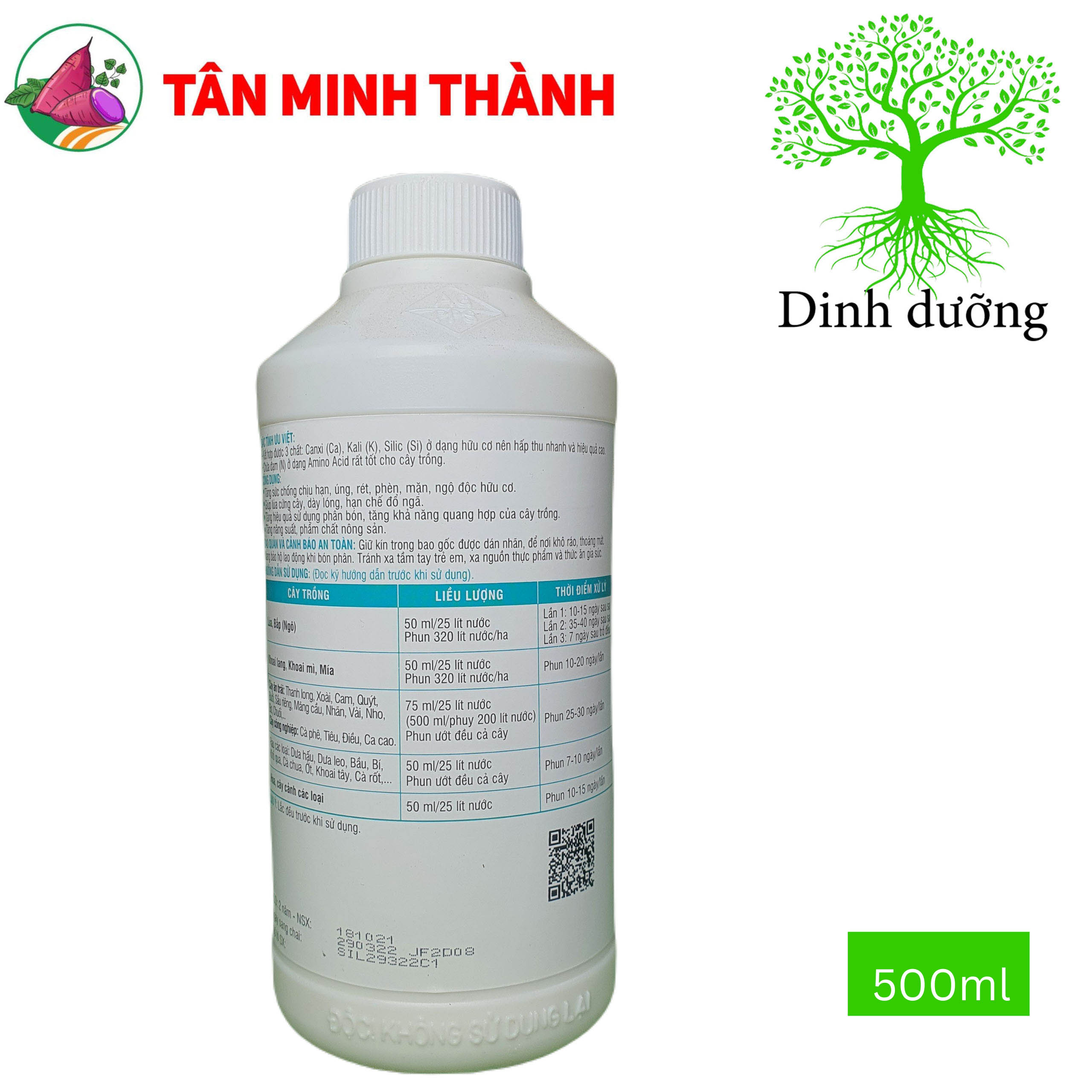Silimax Lộc Trời - Thuốc kích thích ra hoa, to trái, lớn củ, ngọt trái, nặng ký, chống rụng, to hạt, sáng hạt, hạ phèn, giảm mặn, cứng cây
