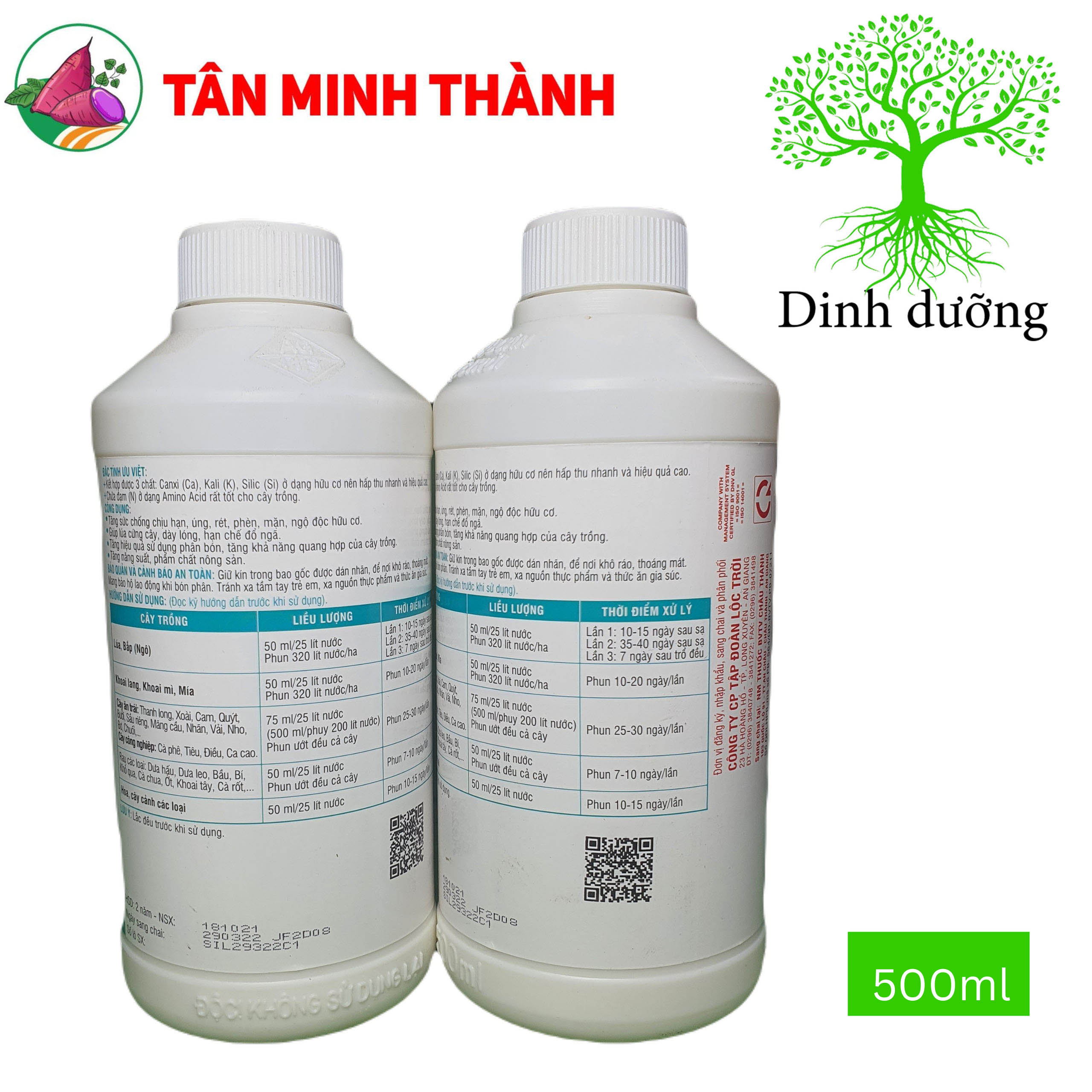 Silimax Lộc Trời - Thuốc kích thích ra hoa, to trái, lớn củ, ngọt trái, nặng ký, chống rụng, to hạt, sáng hạt, hạ phèn, giảm mặn, cứng cây