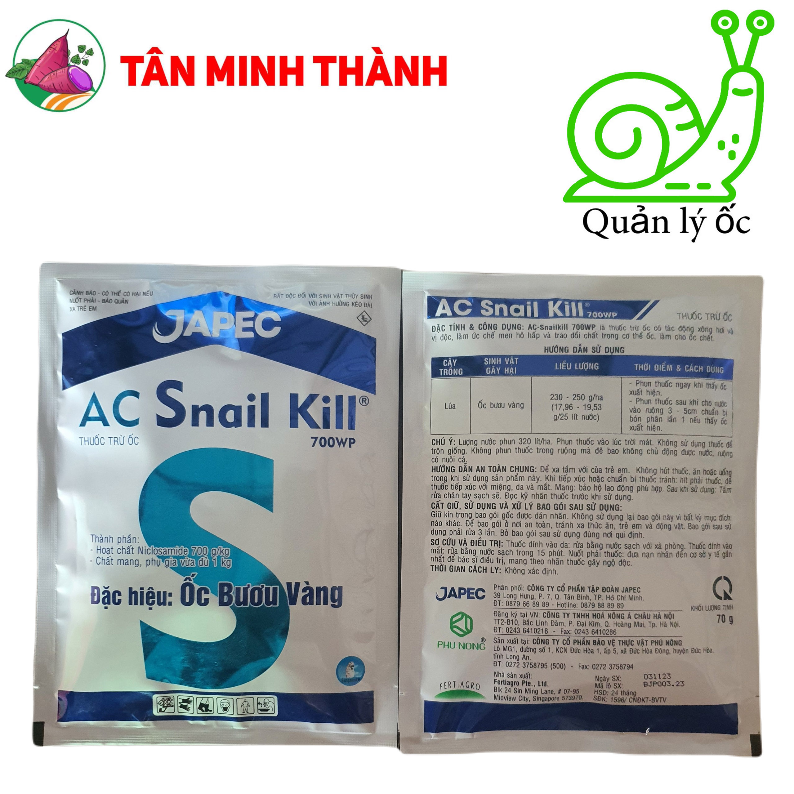 Snail Kill 700WP - Thuốc đặc trị ốc bươu vàng