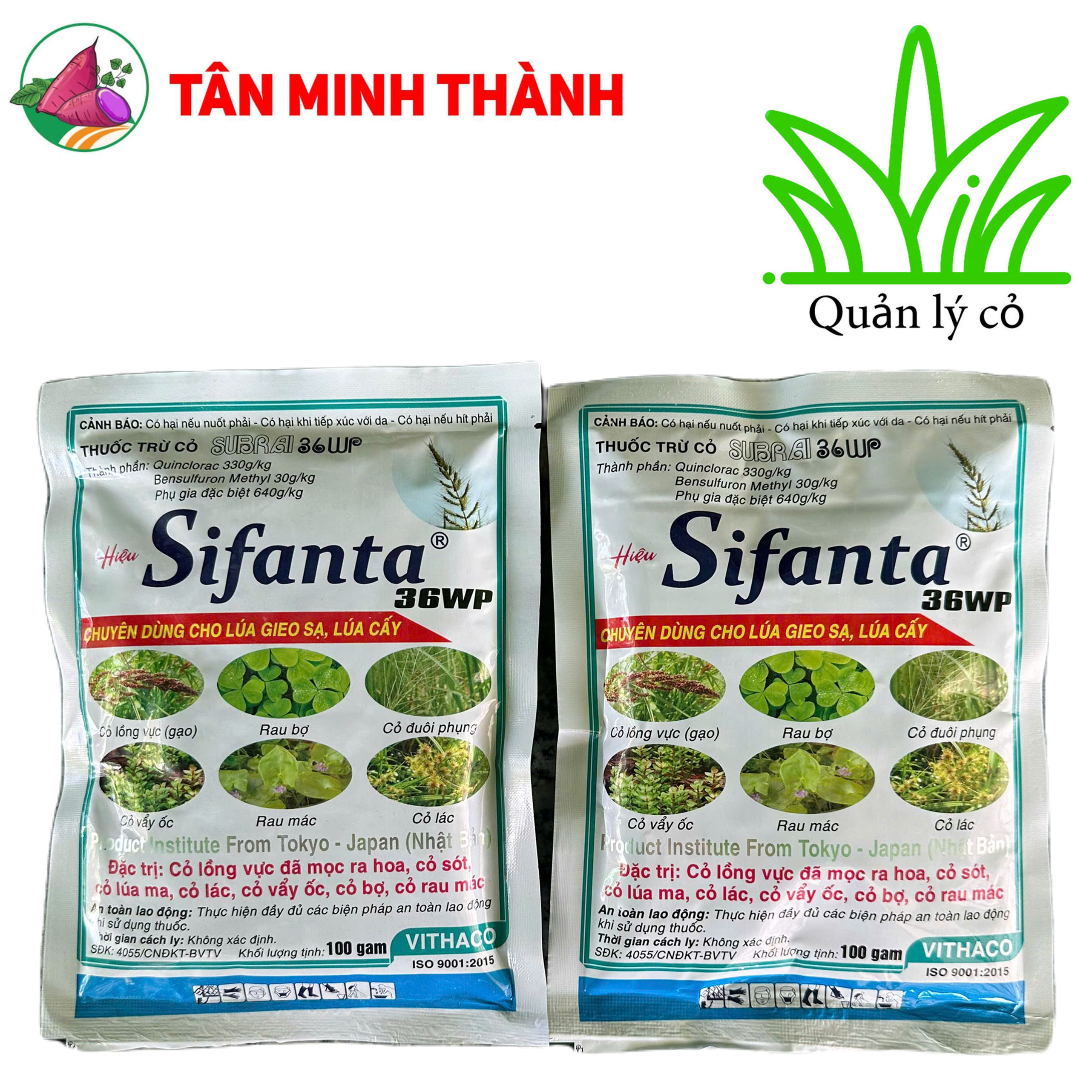 Subrai 36WP Sifata - Thuốc trừ cỏ lồng vực, cỏ gạo, rau bợ, cỏ đuôi phụng, cỏ vẩy ốc, rau mác, cỏ lác