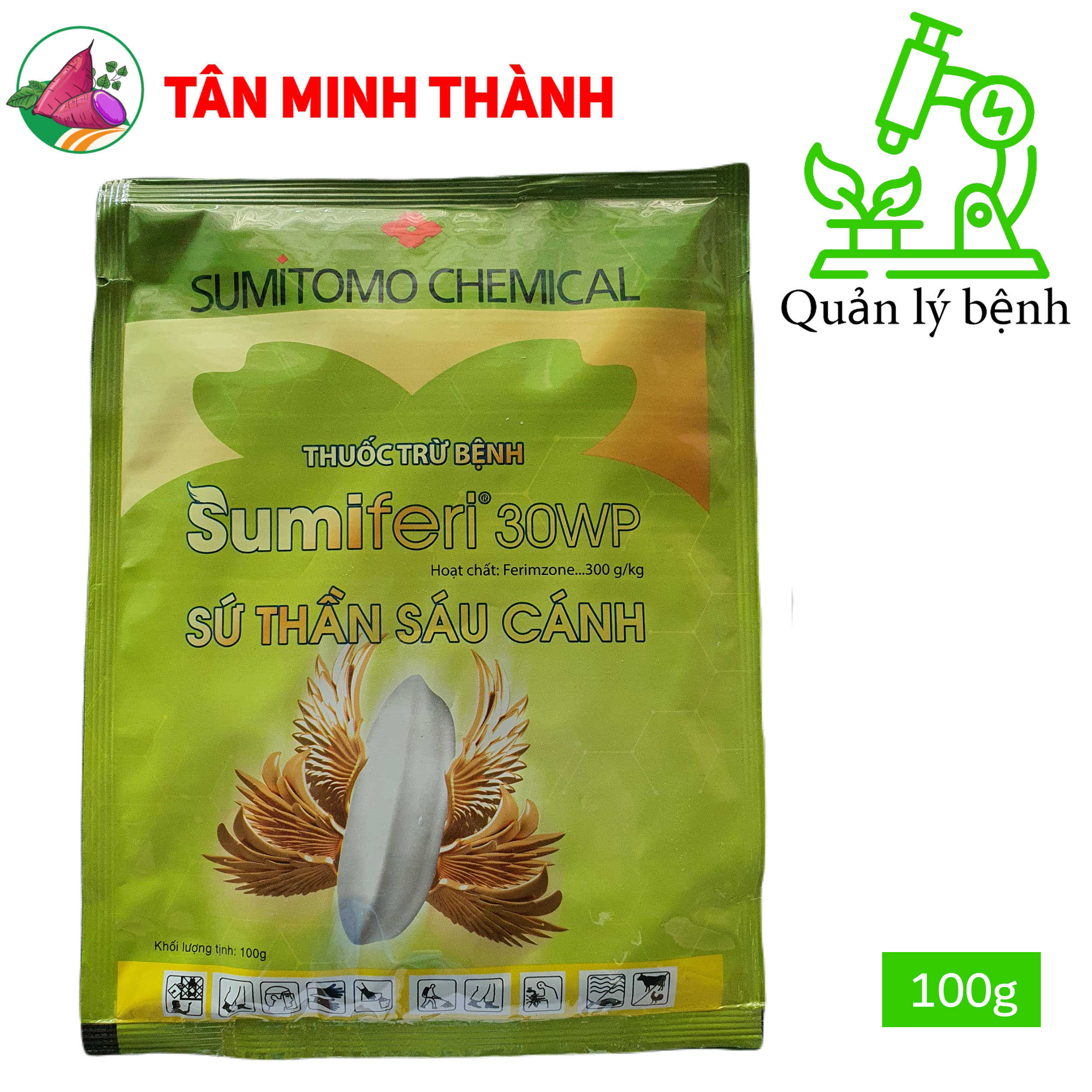 Sumiferi 30WP Sứ Thần Sáu Cánh - Thuốc đặc trị quản lý đạo ôn lá, đạo ôn cổ bông, lem lép hạt