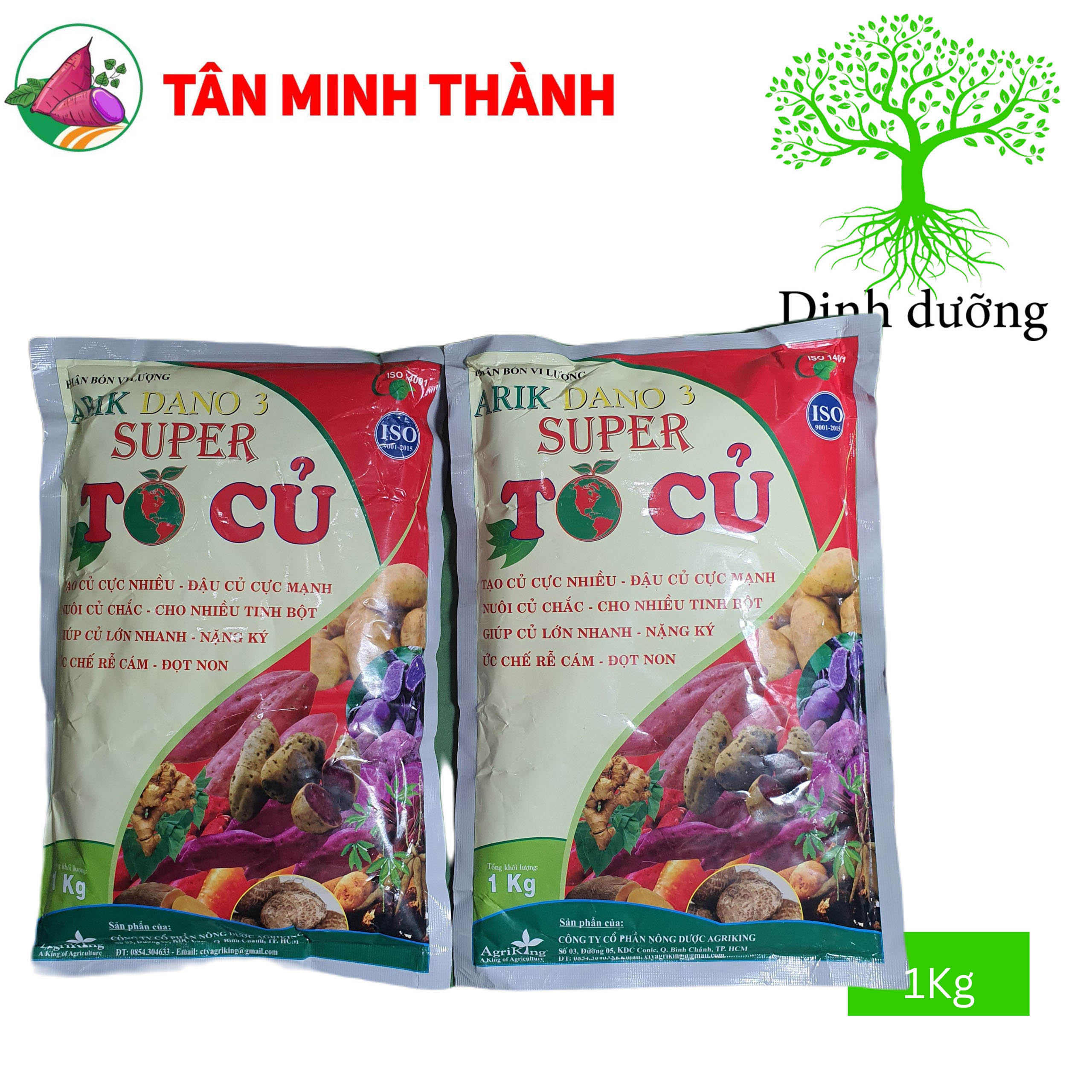 Super To Củ Arik Dano 3 - Thuốc to củ, chắc củ, nặng ký, tạo nhiều củ, đậu củ, ít rễ bông, rễ cám, lớn củ khoai lang