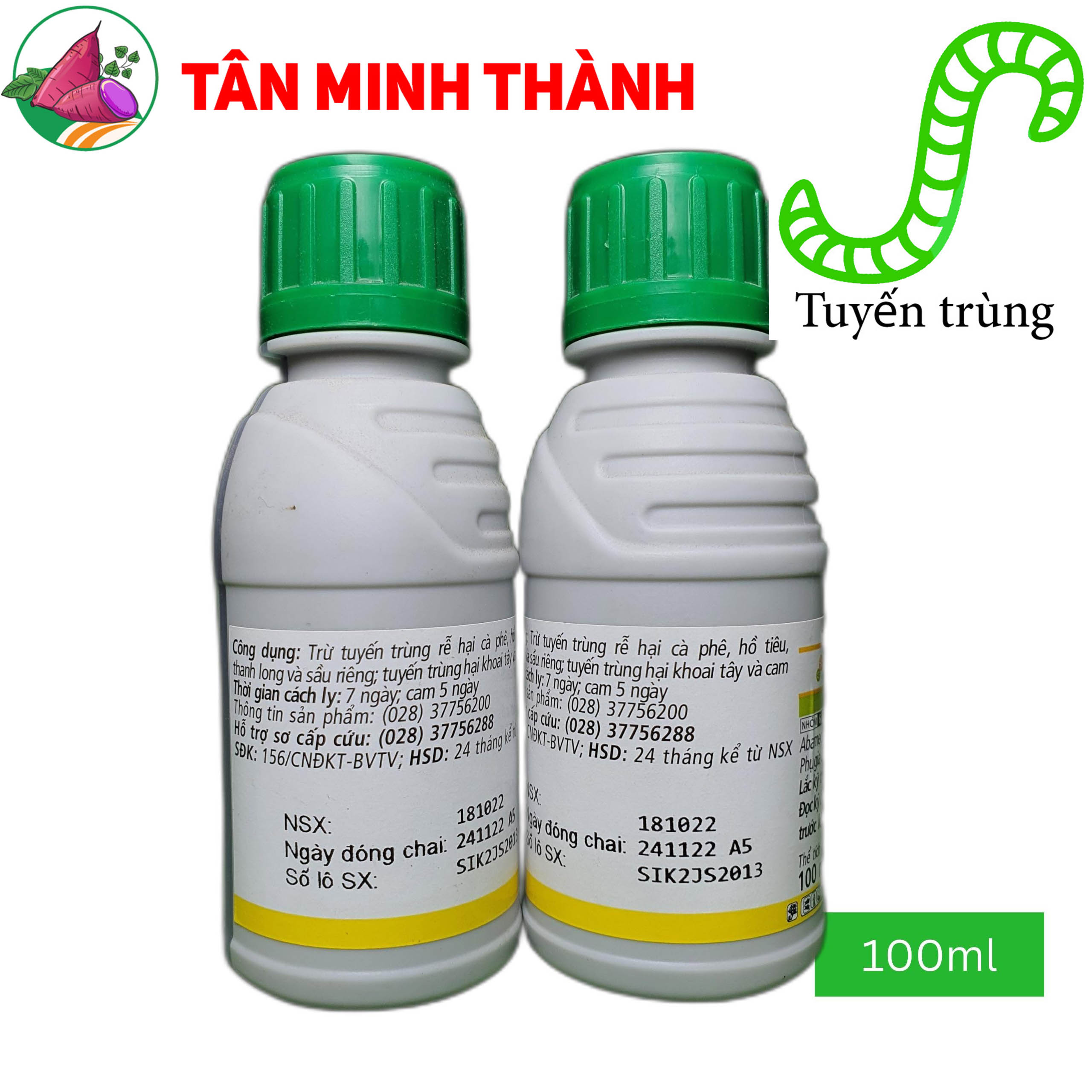 Tervigo 020SC - Thuốc đặc trị tuyến trùng rễ trên sâu riêng, cà phê, hồ tiêu, thanh long, khoai tây, cam, khoai lang, mít