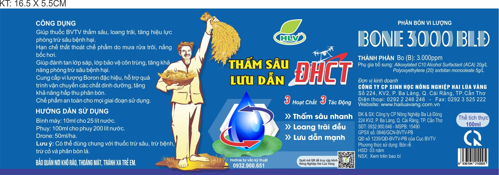 Thấm sâu lưu dẫn ĐHCT - Thuốc bám dính, loang trái, trợ lực