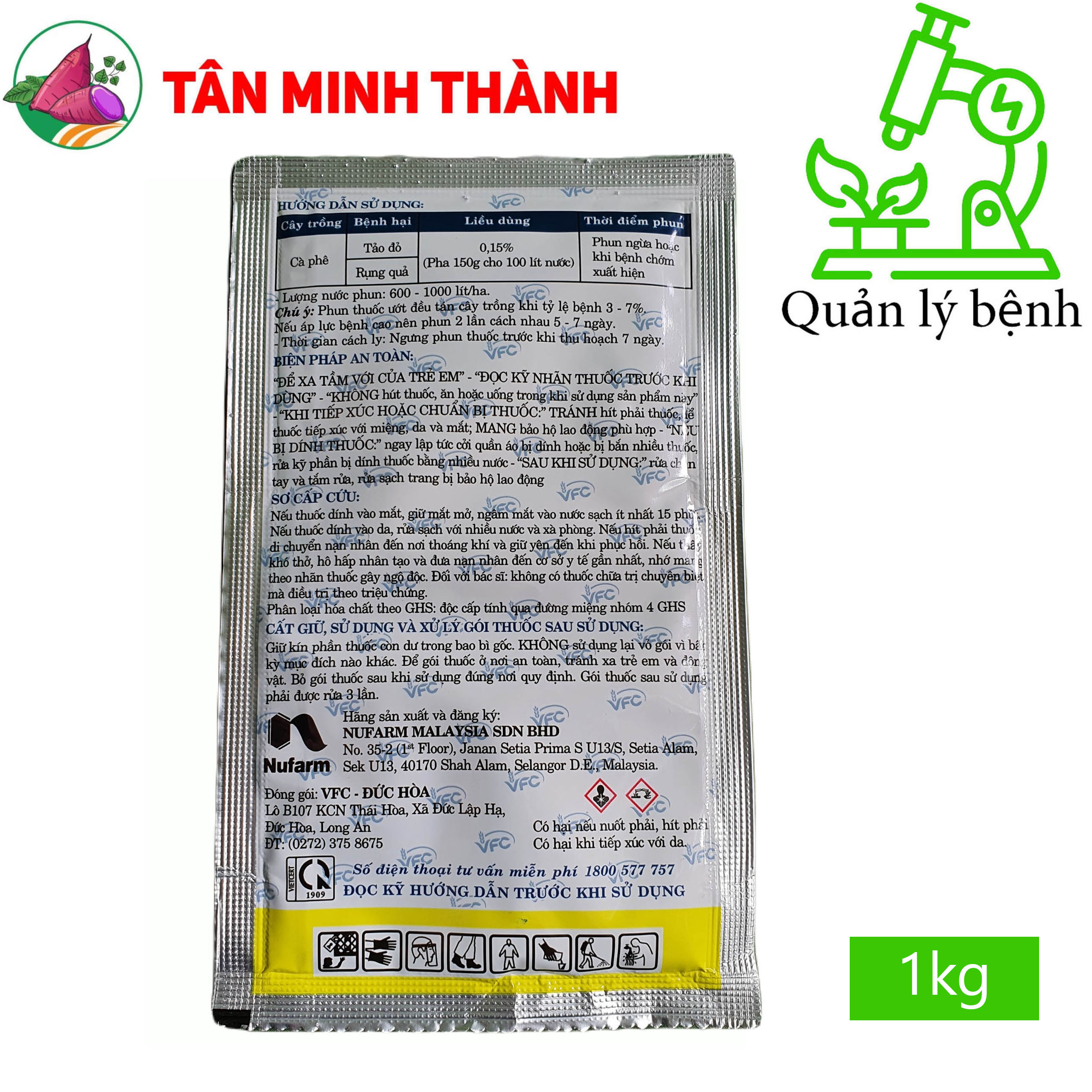 Totan 200WP - Thuốc đặc trị vi khuẩn, thối nhũn, vàng lá, héo xanh, lép vàng, thối trái, đốm lá