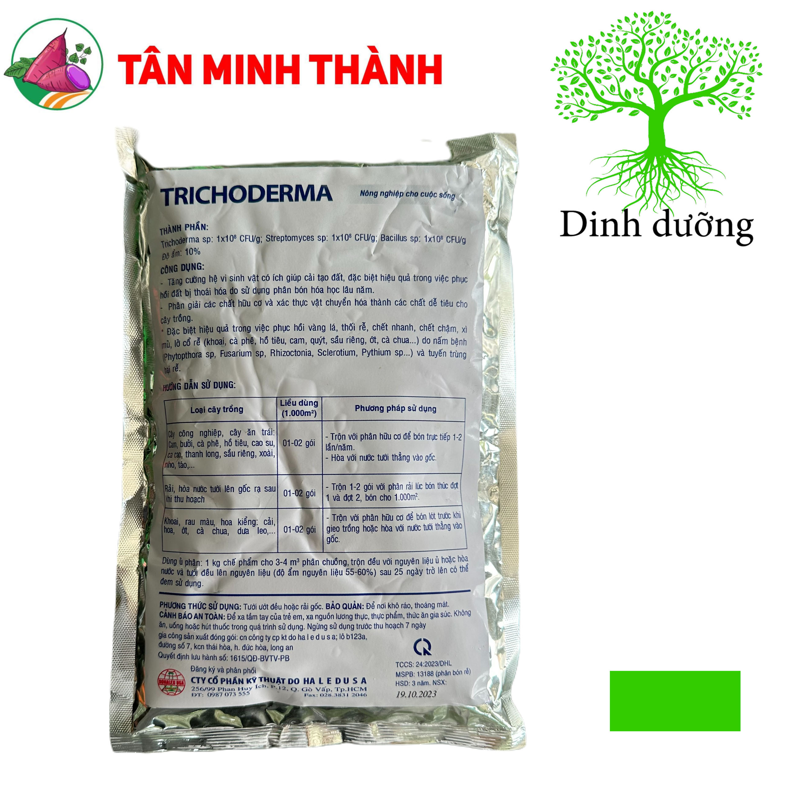 Trichoderma - Thuốc cải tạo đất, phân hủy rơm rạ, hữu cơ