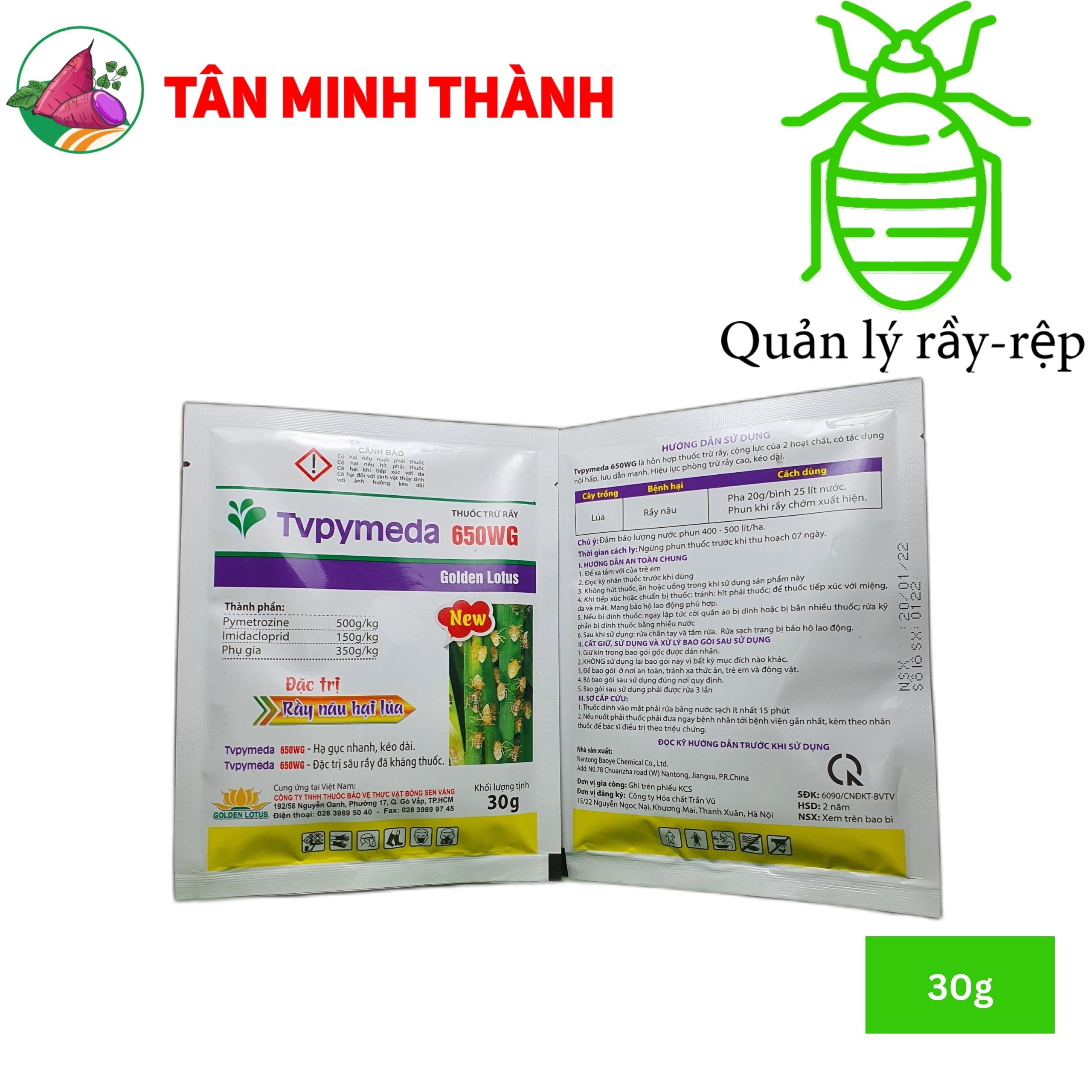 Tv Pymeda 650WG - Thuốc đặc trị rầy nâu, rầy lưng trắng, rầy xanh, bọ trĩ, rầy rệp, bù lạch
