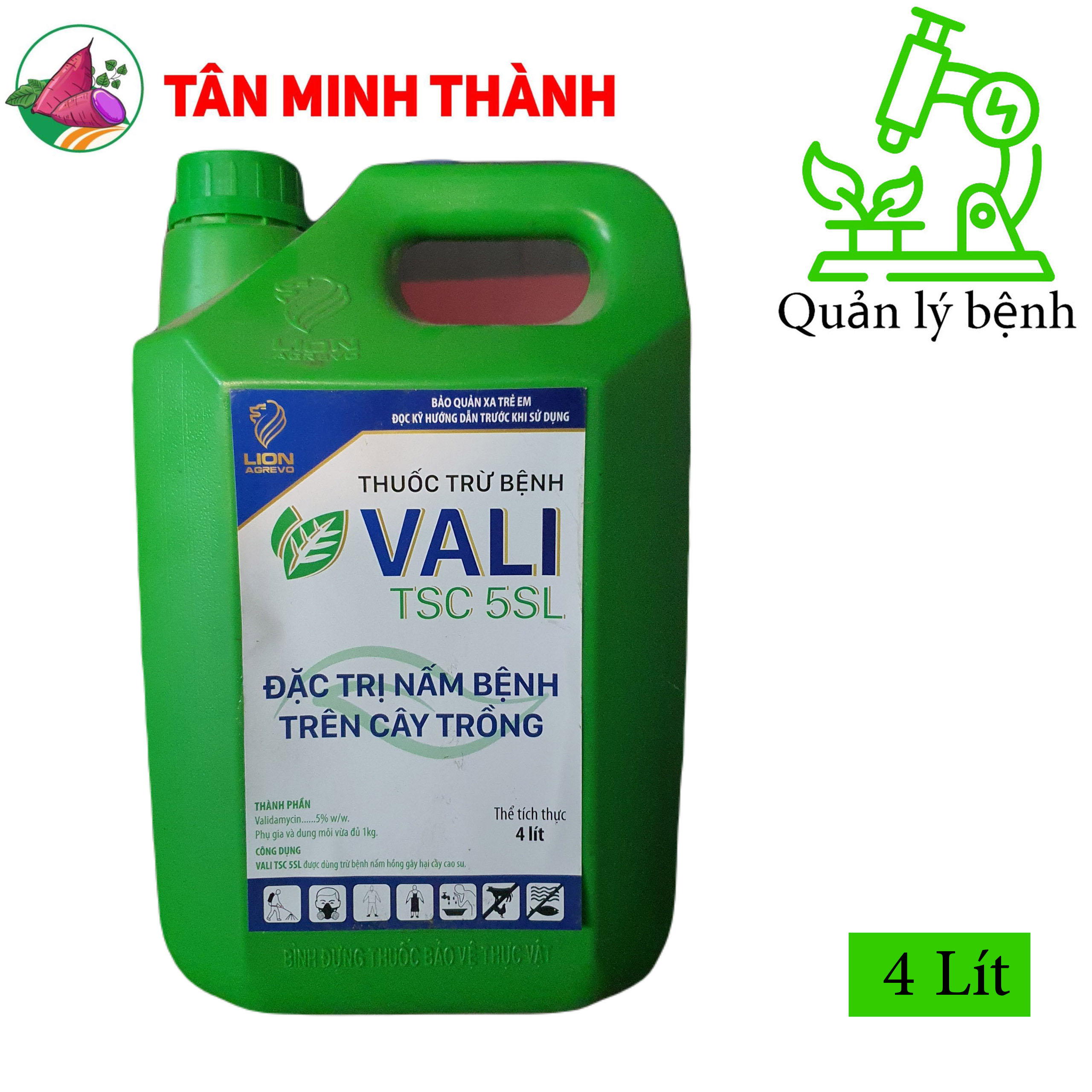 Vali 5SL TSC Lion - Thuốc trừ nấm bệnh nấm hồng, đốm vằn, khô vằn, loét sọc mặt cạo