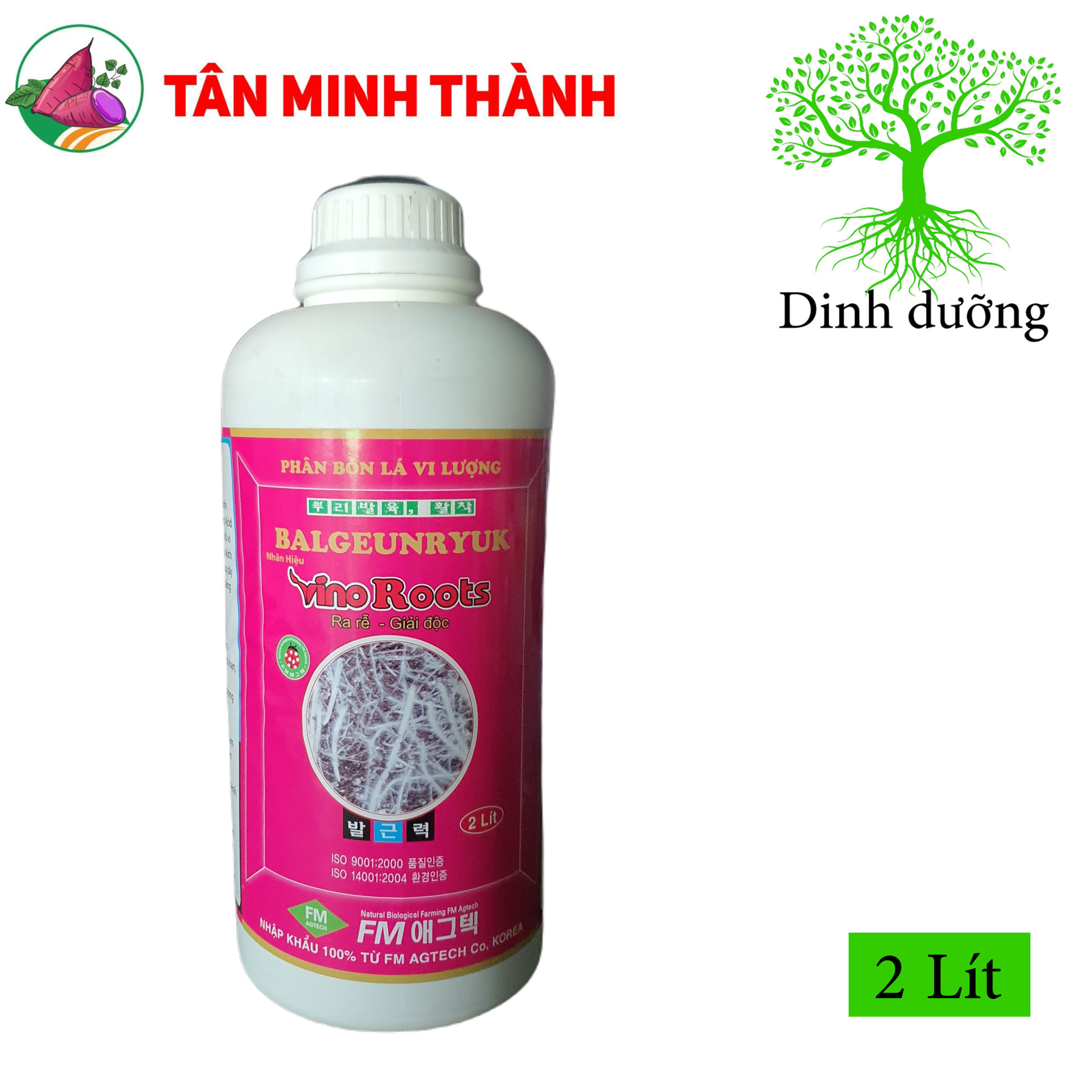 Vino Roots - Thuốc kích thích ra rễ cực mạnh, bổ sung vi sinh vật có lợi, giải độc hữu cơ, cải tạo đất, ngừa bệnh nứt thân xì mủ, héo rủ