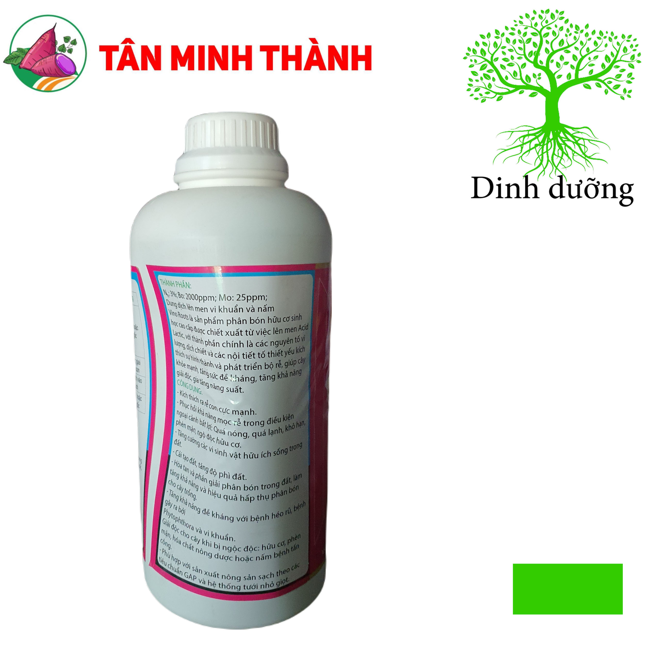 Vino Roots - Thuốc kích thích ra rễ cực mạnh, bổ sung vi sinh vật có lợi, giải độc hữu cơ, cải tạo đất, ngừa bệnh nứt thân xì mủ, héo rủ