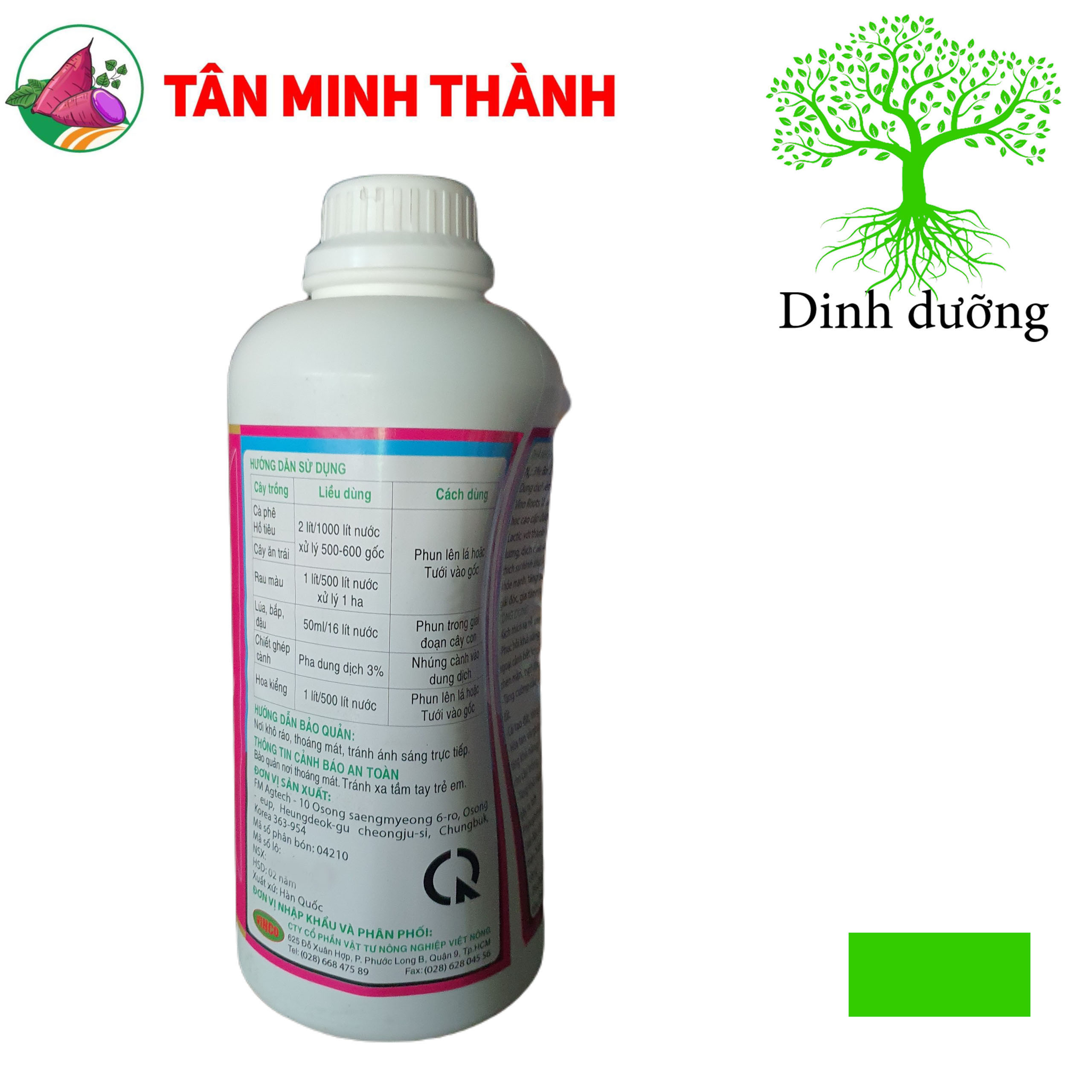 Vino Roots - Thuốc kích thích ra rễ cực mạnh, bổ sung vi sinh vật có lợi, giải độc hữu cơ, cải tạo đất, ngừa bệnh nứt thân xì mủ, héo rủ