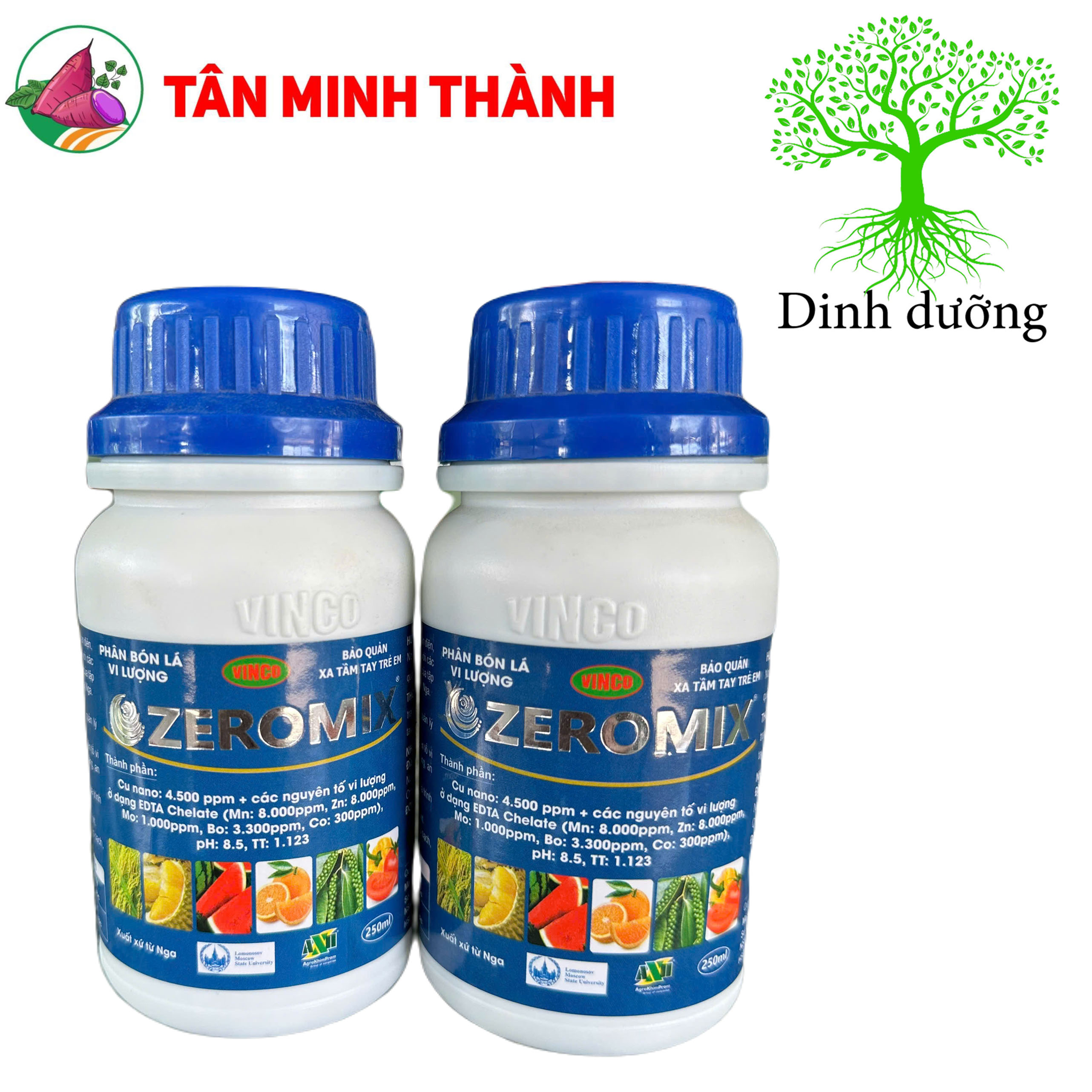 Zeromix - Thuốc nano bạc, nano đồng, kích kháng, tăng năng suất