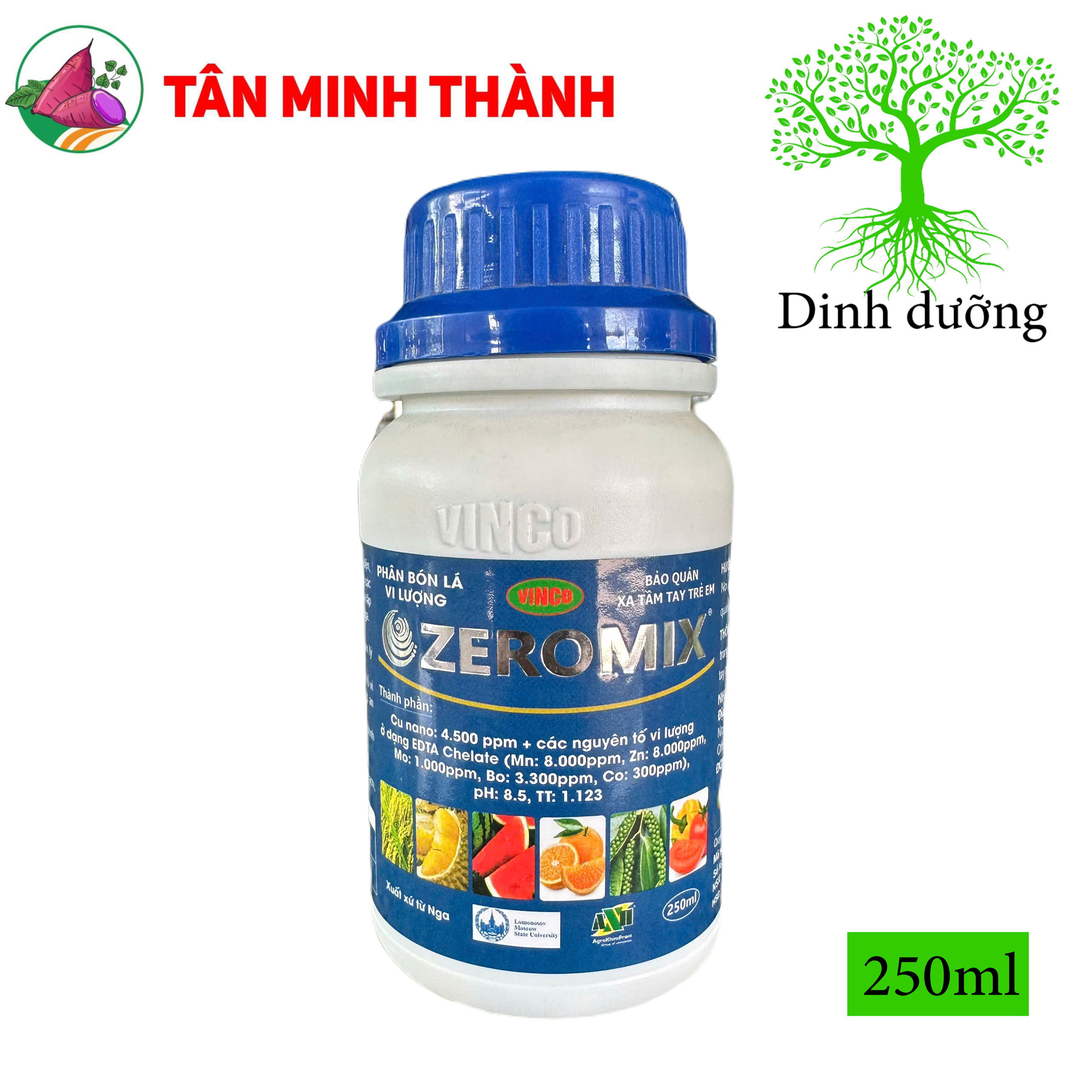 Zeromix - Thuốc nano bạc, nano đồng, kích kháng, tăng năng suất