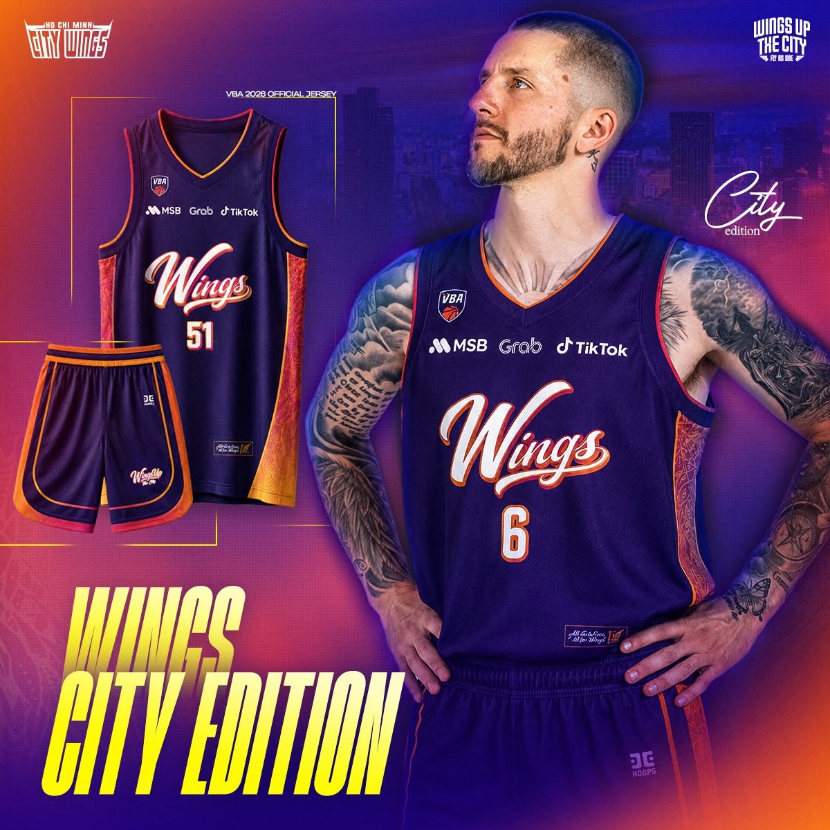 Áo Jersey Ho Chi Minh City Wings - City Edition Version 2026