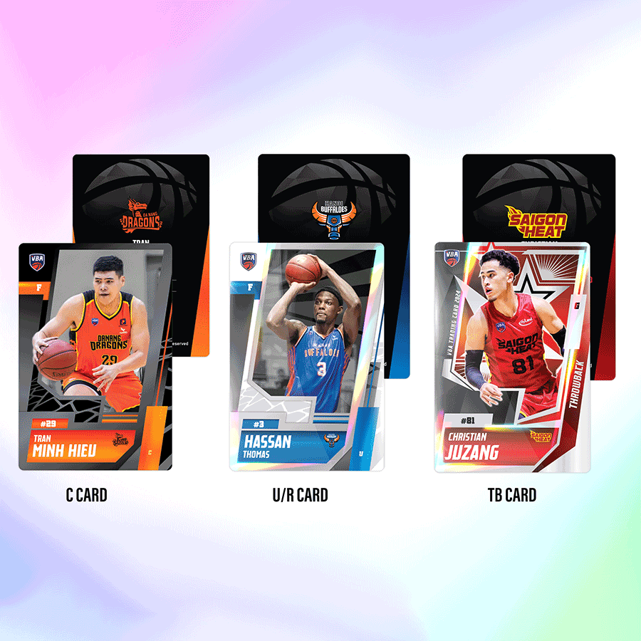 Bộ 10 thẻ Cầu thủ - VBA Basketball Card 2024