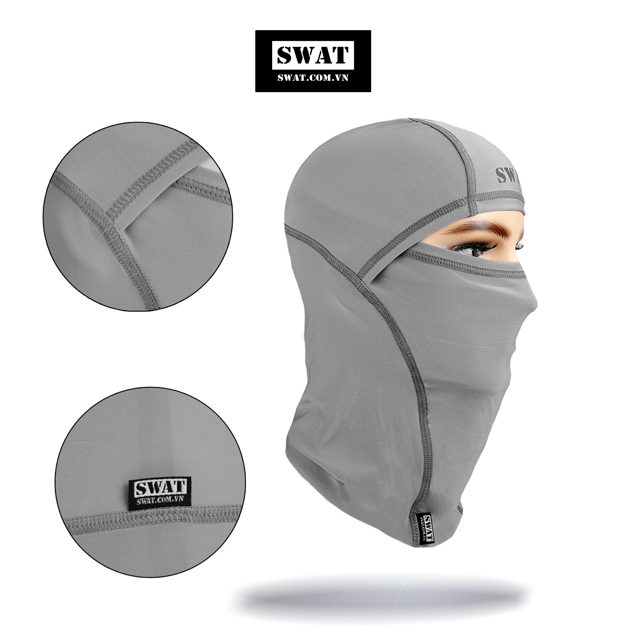 Khăn trùm đầu swat 3 in 1 xám
