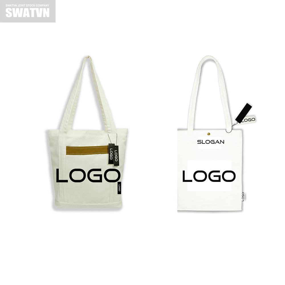 Sản xuất túi tote vải canvas in logo theo yêu cầu