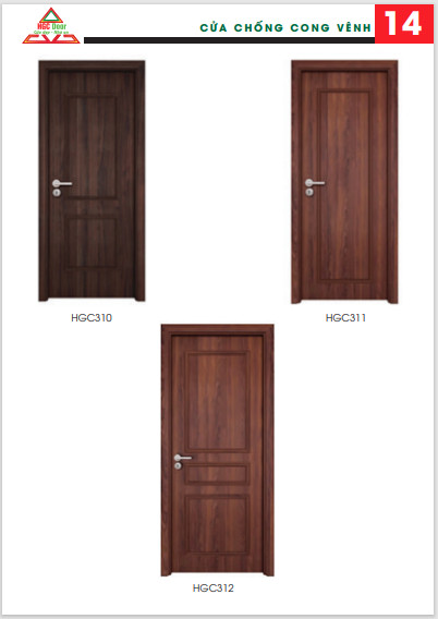 cửa gỗ nhựa Composite  phào chỉ nổi
