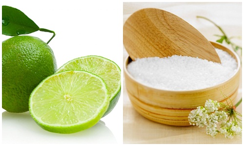 Sử dụng hỗn hợp chanh và muối