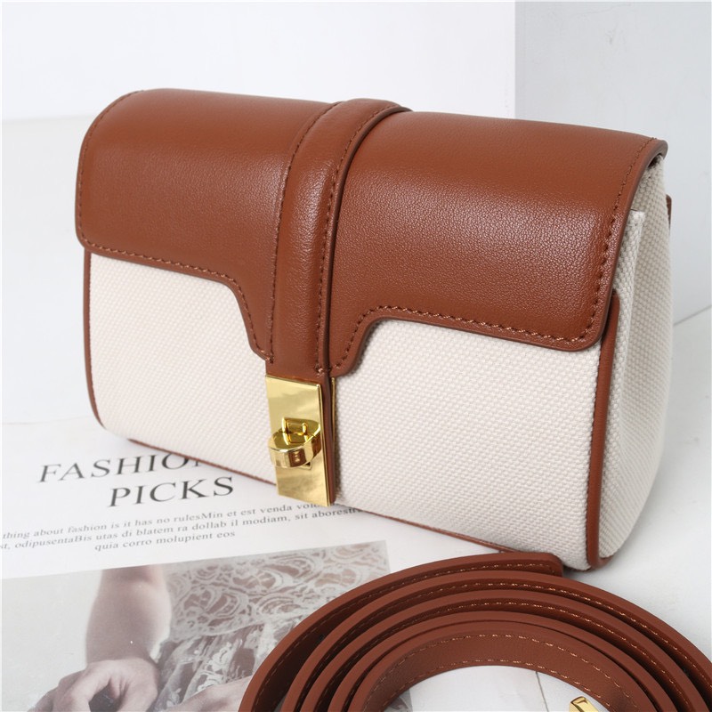 Túi Đeo Chéo Celine Mini Soft Vải Canvas 19cm