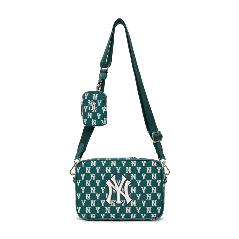 Túi MLB Monogram Embo Hobo Bag New York Yankees Black  Vy Hí Beauty