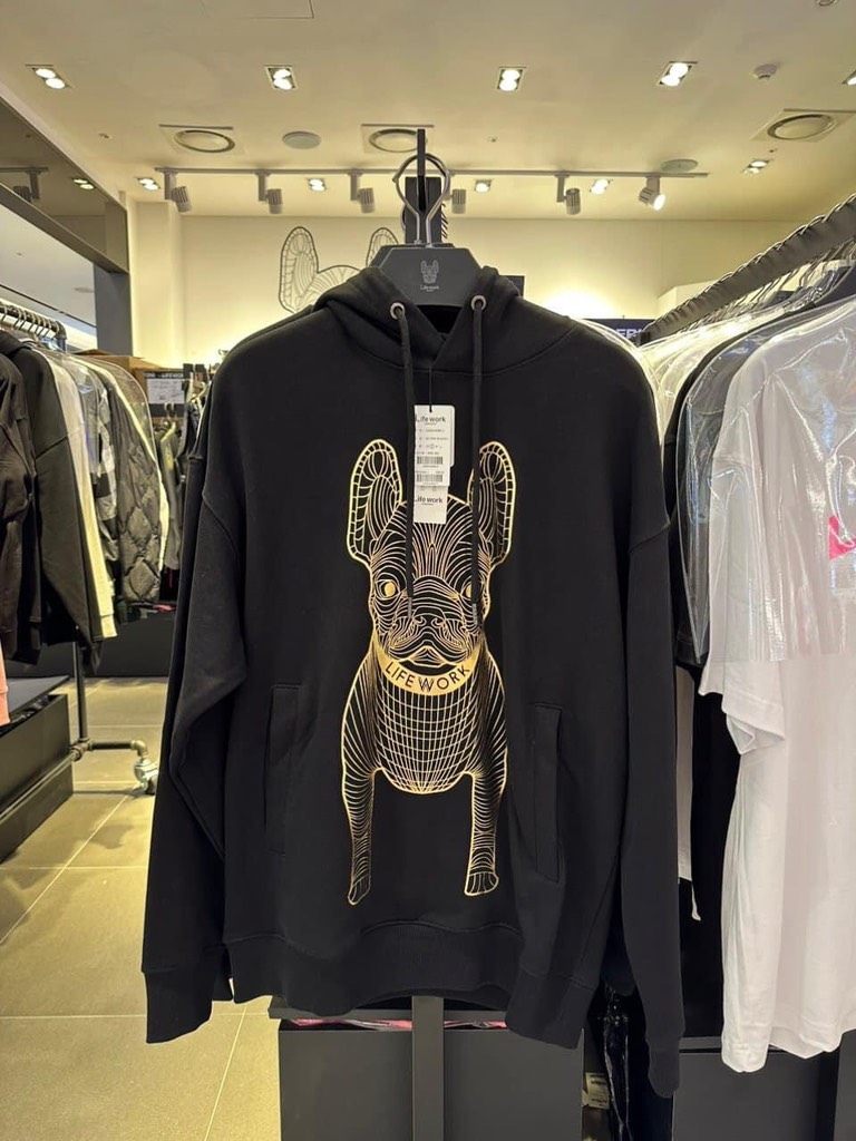 Áo Nỉ Lifework Logo Nhũ