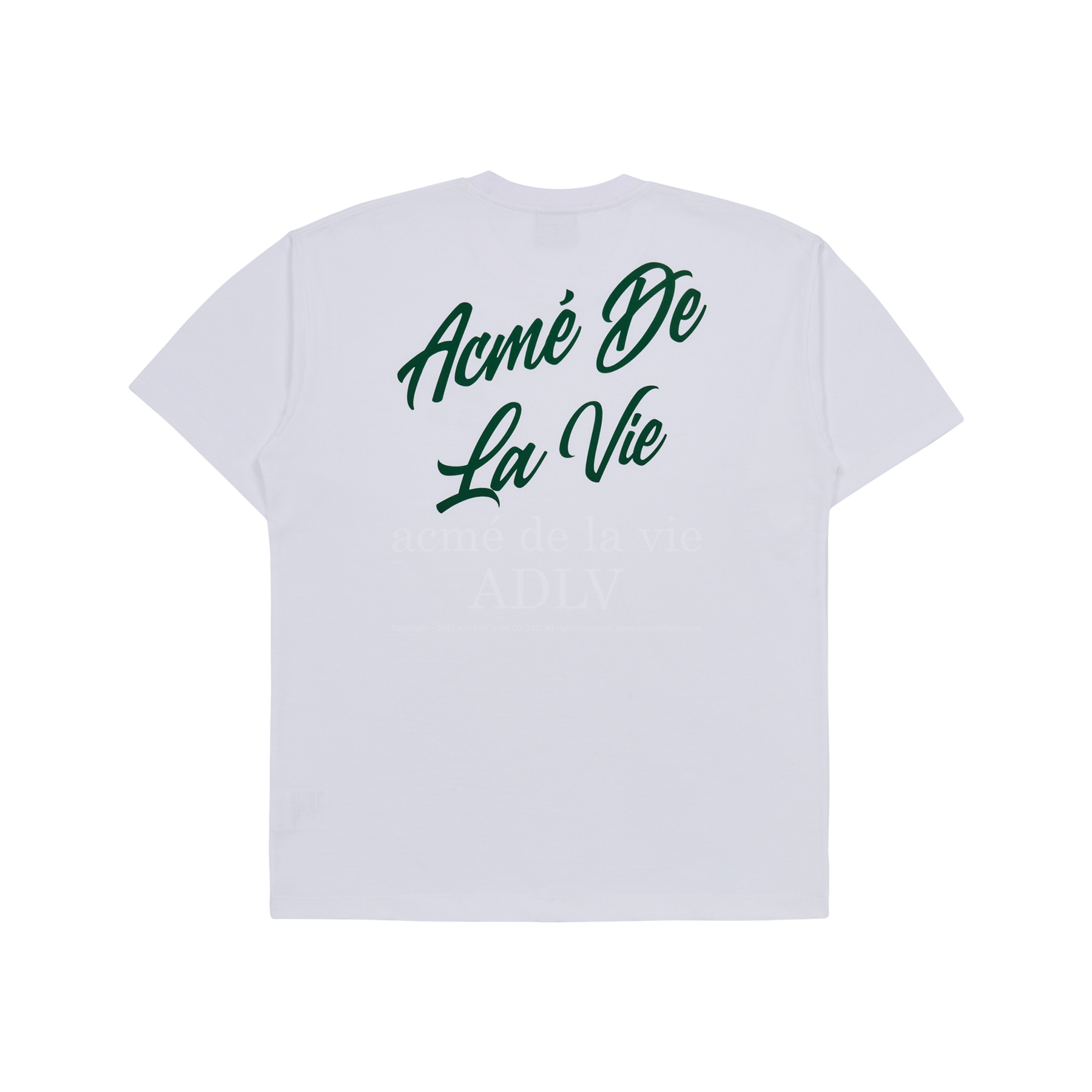 Áo Phông ADLV Tshirt Logo Chữ Nghiêng Màu Trắng