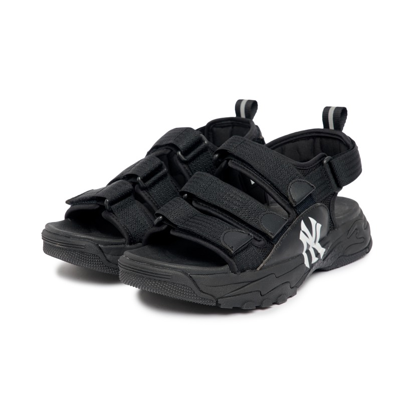 Dép Sandal MLB Triple Logo NY 3ASDCSS33-50BKS Màu Đen